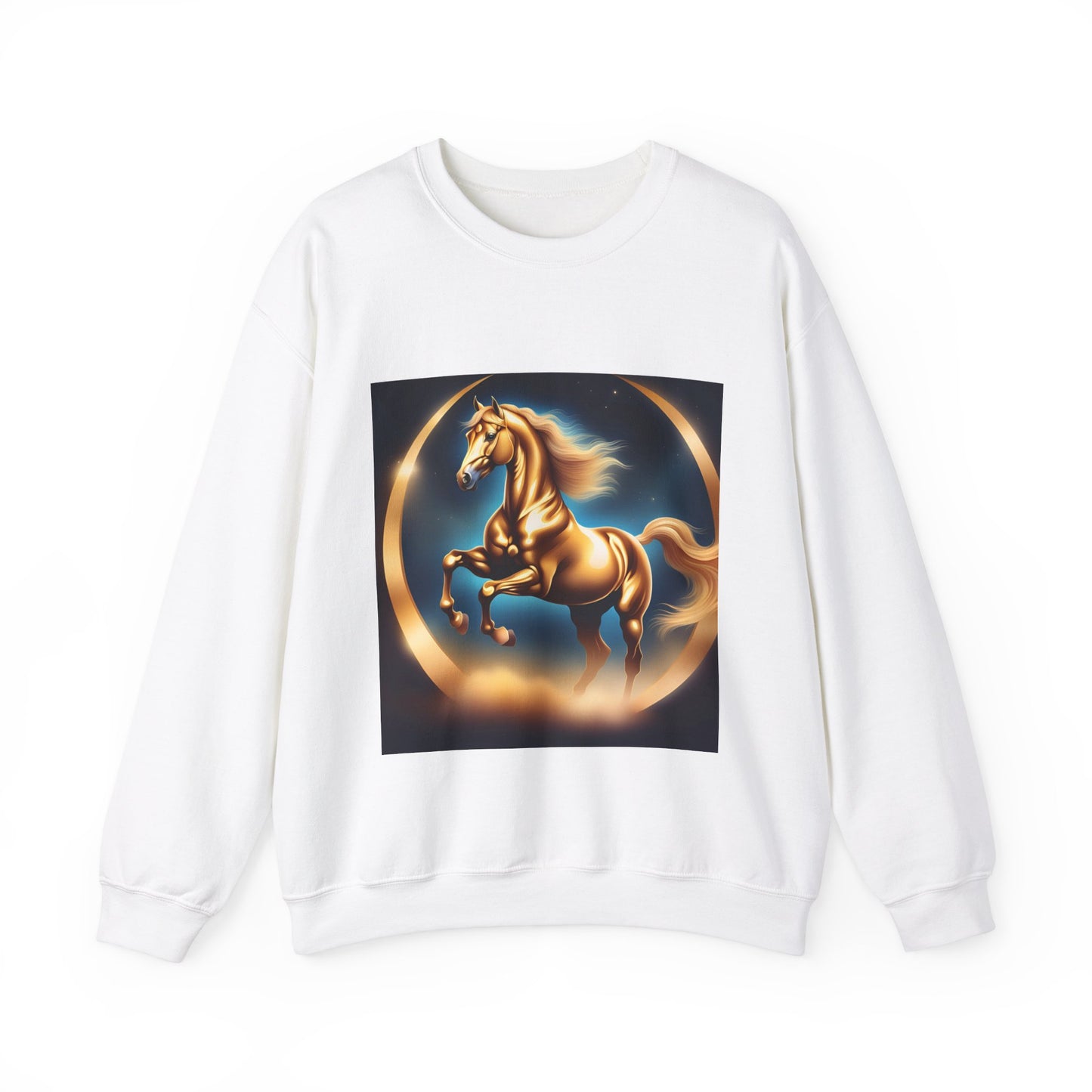 Unisex Heavy Blend™ Crewneck Sweatshirt one horse woman Man