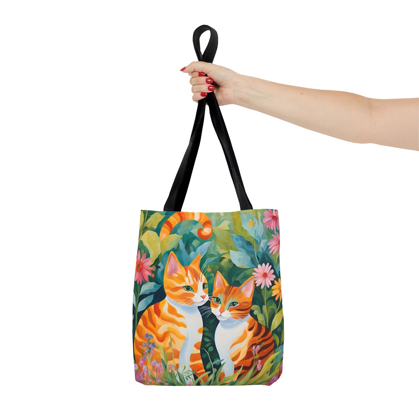 Tote Bag with caths , cats Gift, Bag for Animal Lover, Bohemian Style,