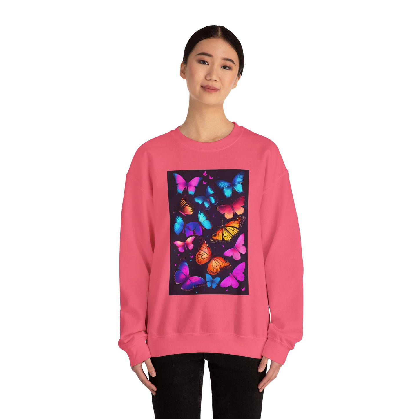 Unisex Heavy Blend™ Crewneck Sweatshirt butterflies