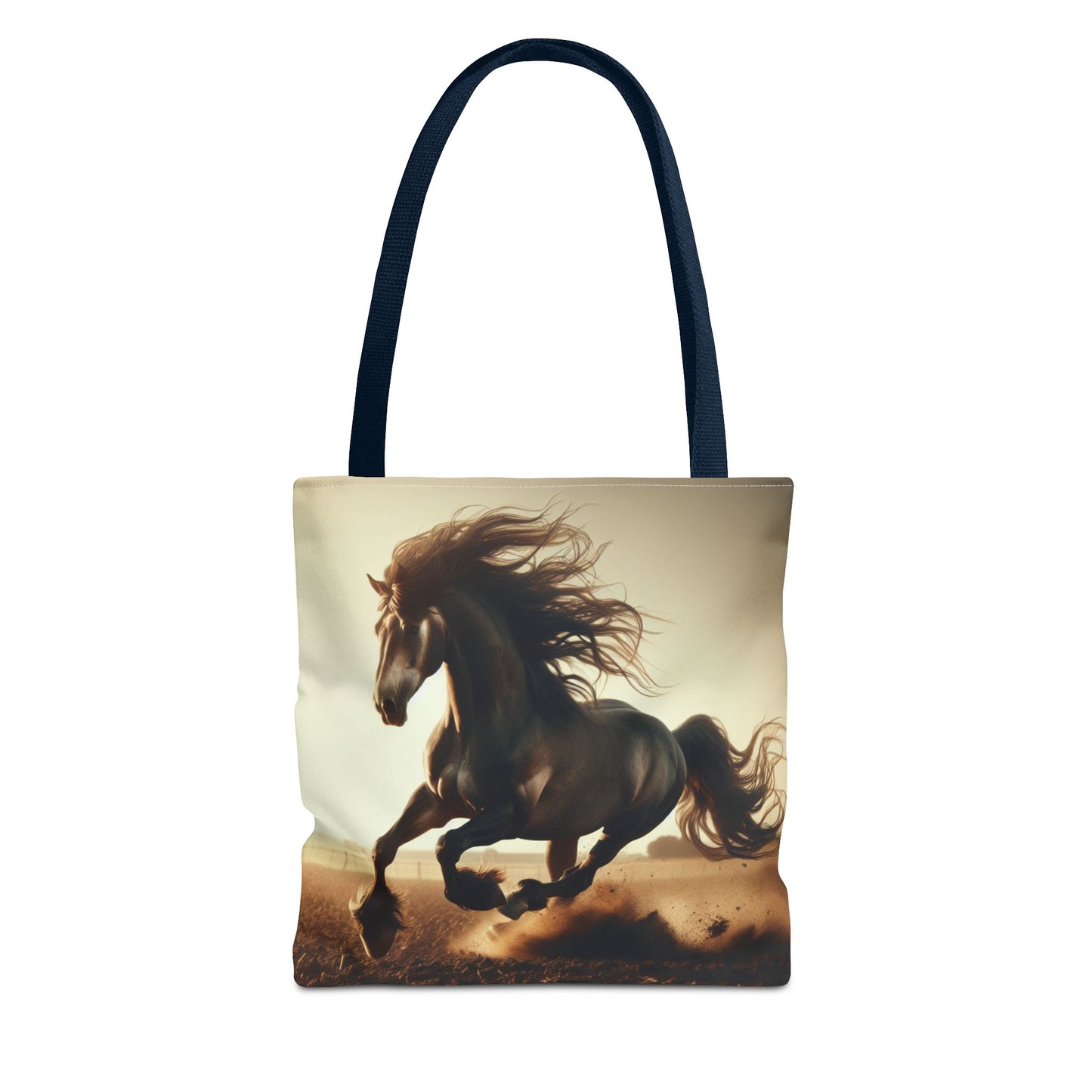 Galloping Horse Tote Bag, Equestrian Gift, Animal Lover Bag, Bohemian Style,