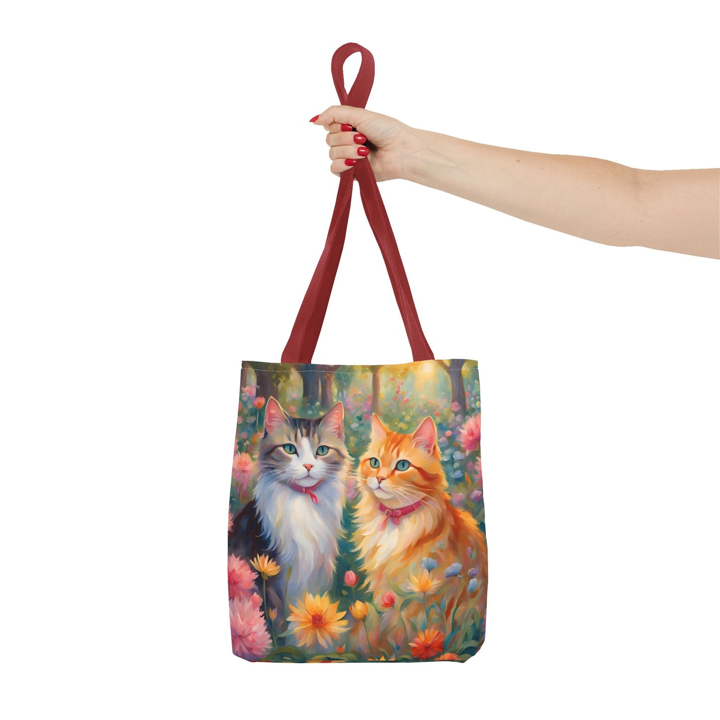 Tote bag Cats in love, Cats Gift, Bag for Animal Lover, Bohemian Style,