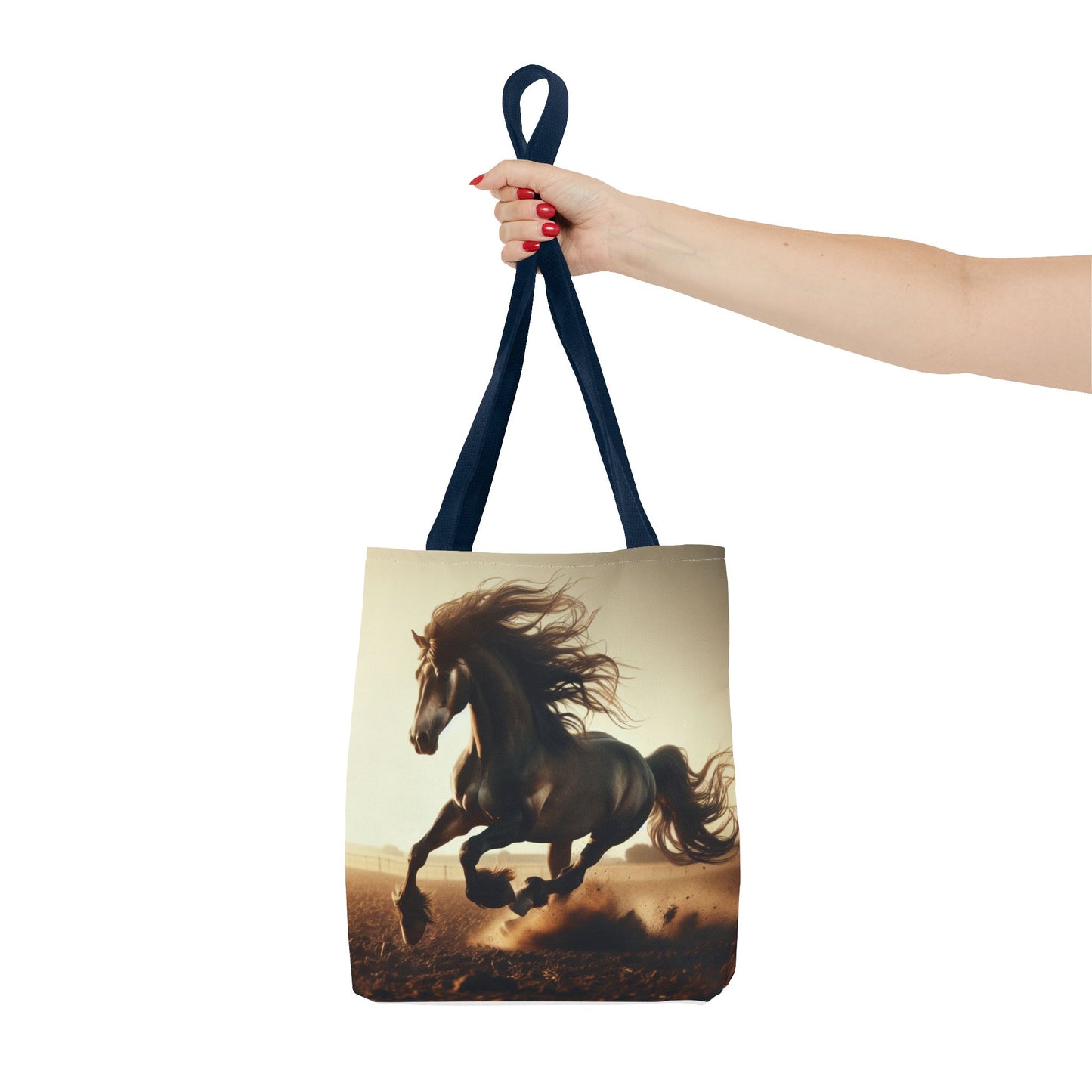 Galloping Horse Tote Bag, Equestrian Gift, Animal Lover Bag, Bohemian Style,