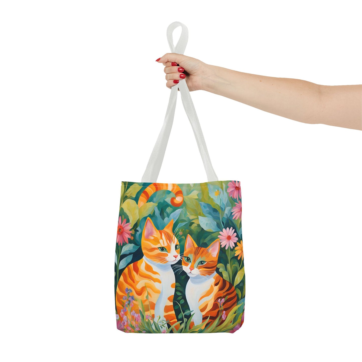 Tote Bag with caths , cats Gift, Bag for Animal Lover, Bohemian Style,