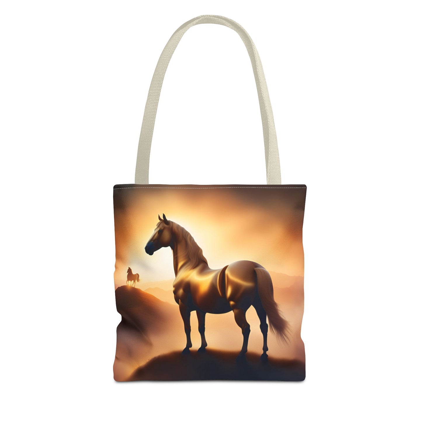 Galloping Horse Tote Bag, Equestrian Gift, Bag for Animal Lover, Bohemian Style,