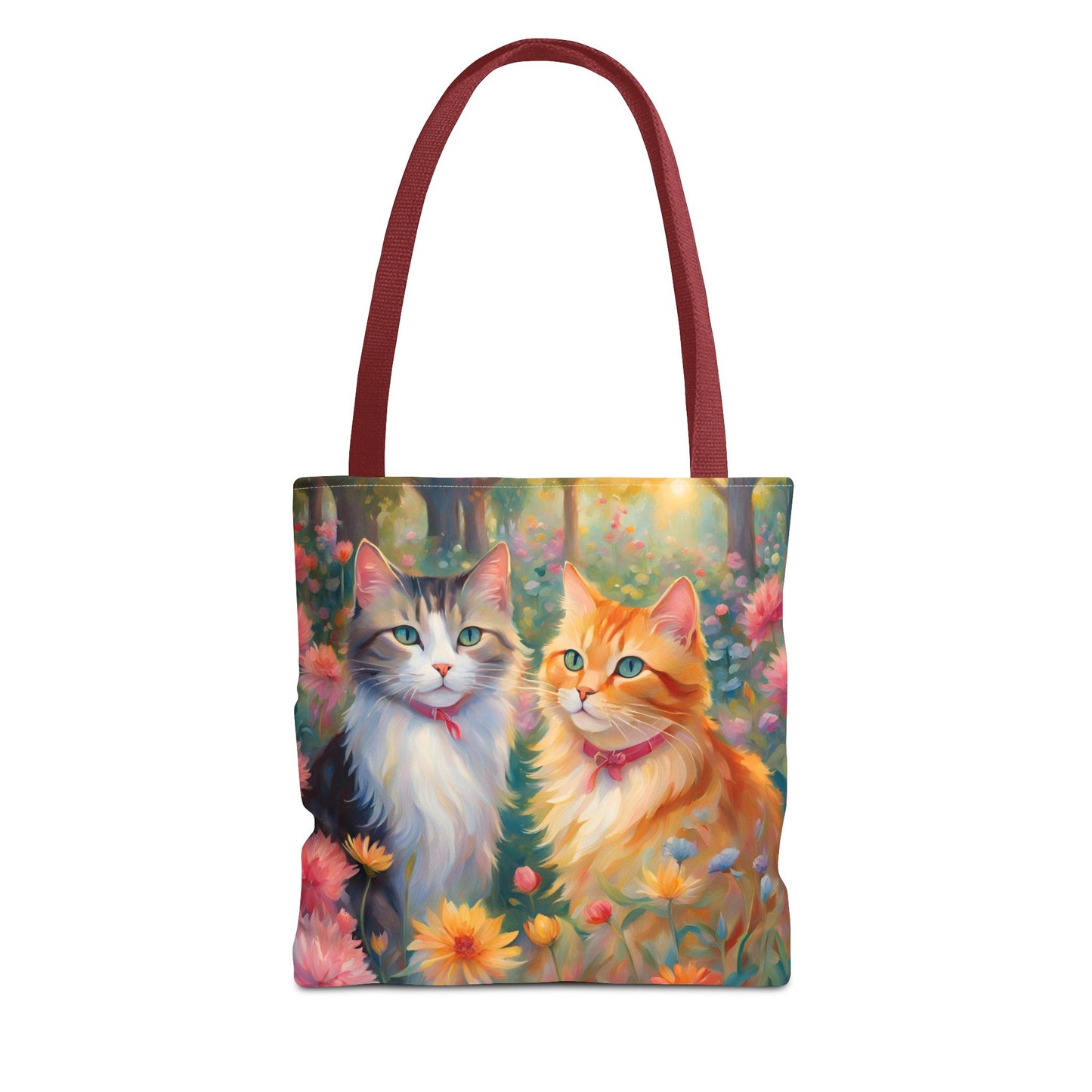 Tote bag Cats in love, Cats Gift, Bag for Animal Lover, Bohemian Style,