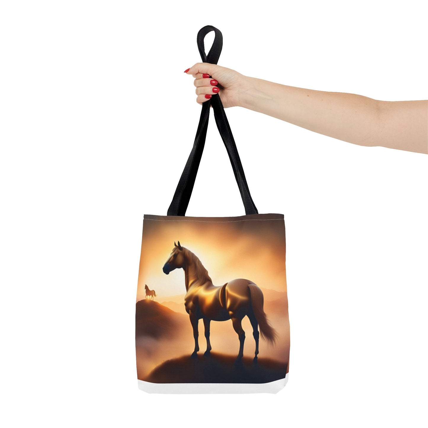 Galloping Horse Tote Bag, Equestrian Gift, Bag for Animal Lover, Bohemian Style,