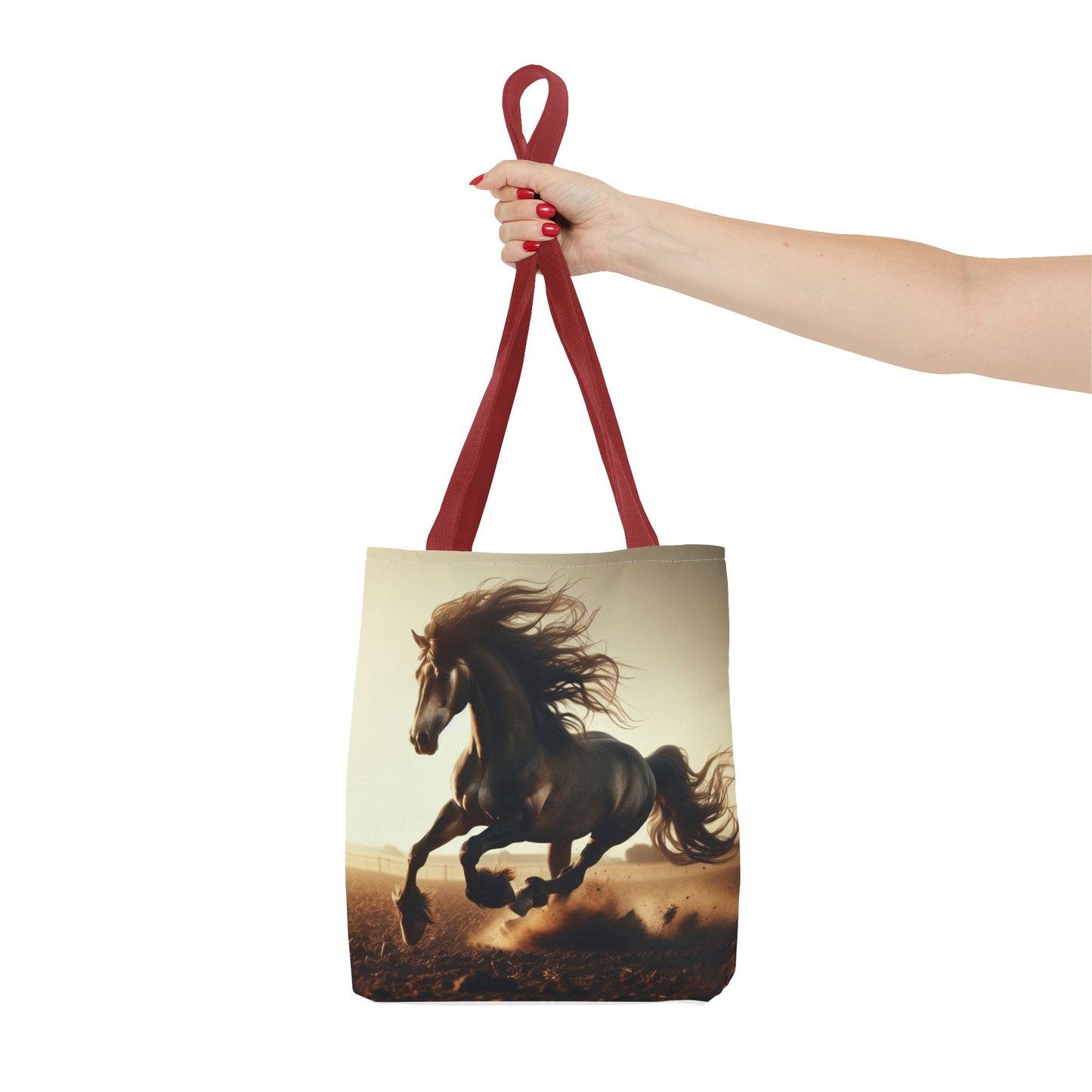 Galloping Horse Tote Bag, Equestrian Gift, Animal Lover Bag, Bohemian Style,