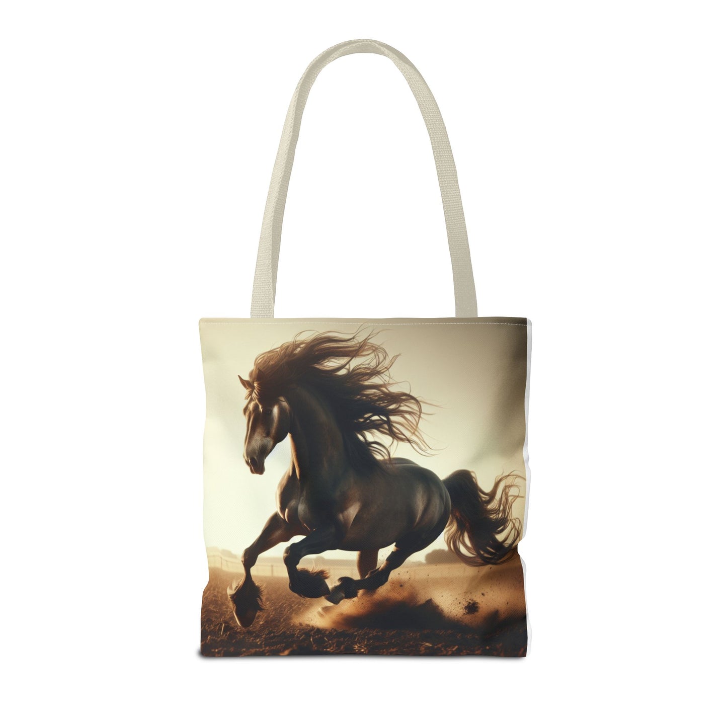 Galloping Horse Tote Bag, Equestrian Gift, Animal Lover Bag, Bohemian Style,