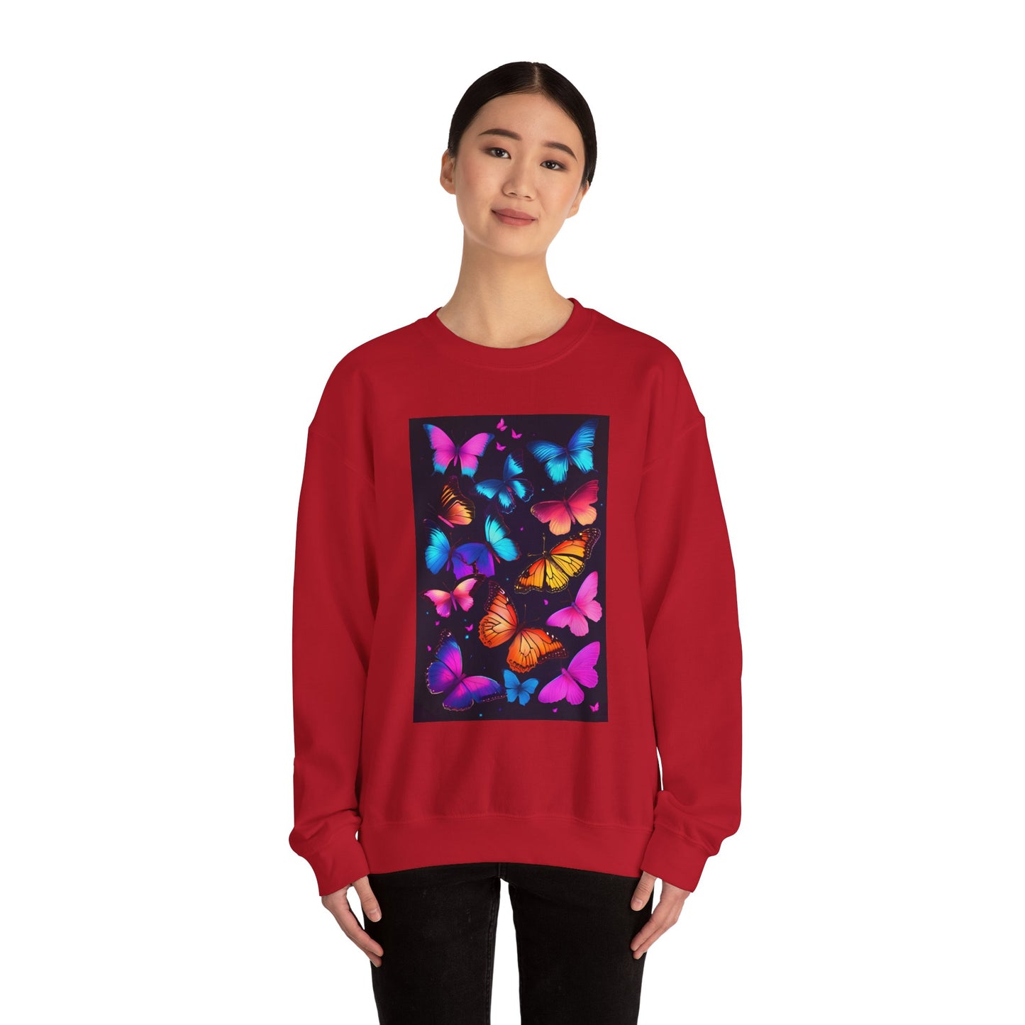 Unisex Heavy Blend™ Crewneck Sweatshirt butterflies