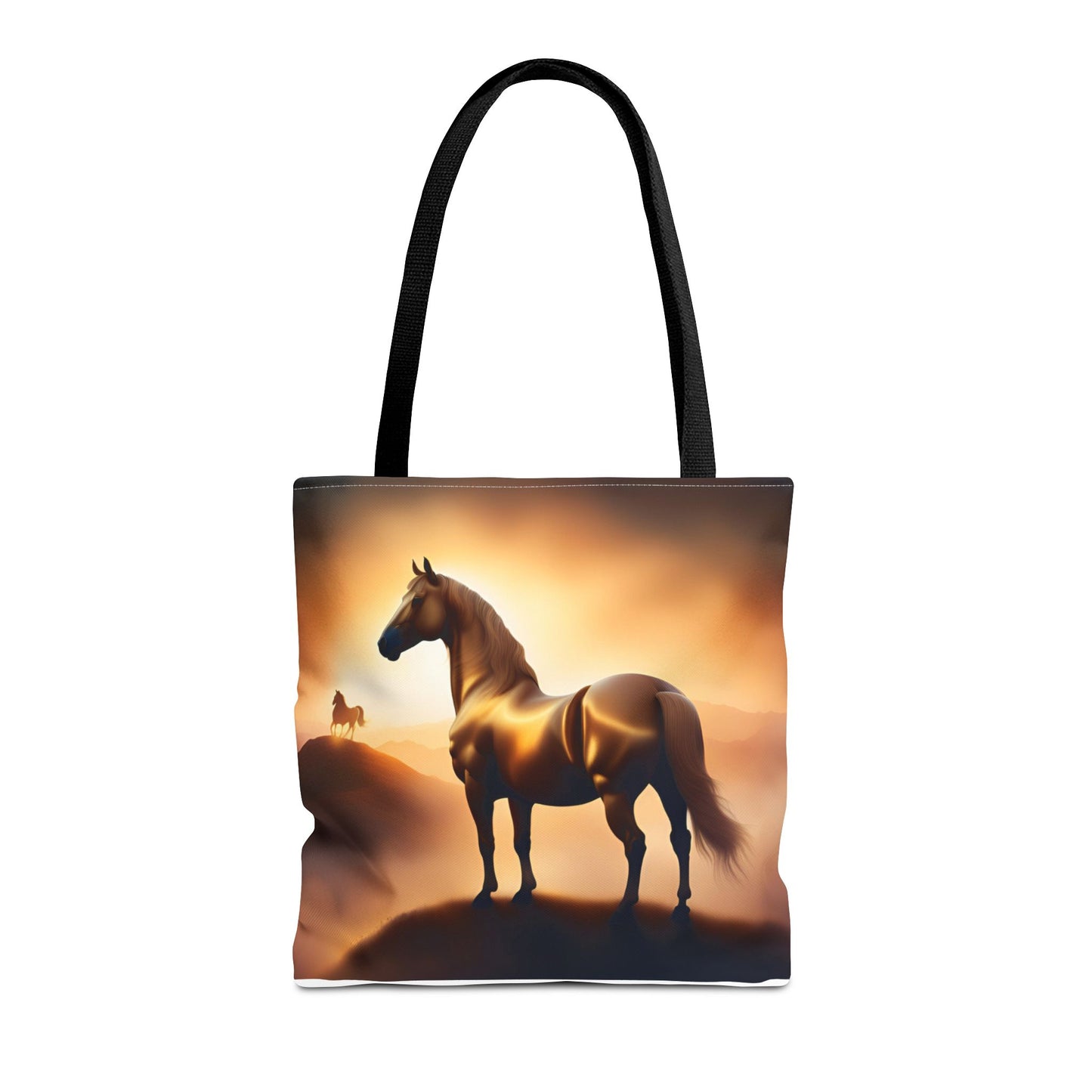 Galloping Horse Tote Bag, Equestrian Gift, Bag for Animal Lover, Bohemian Style,