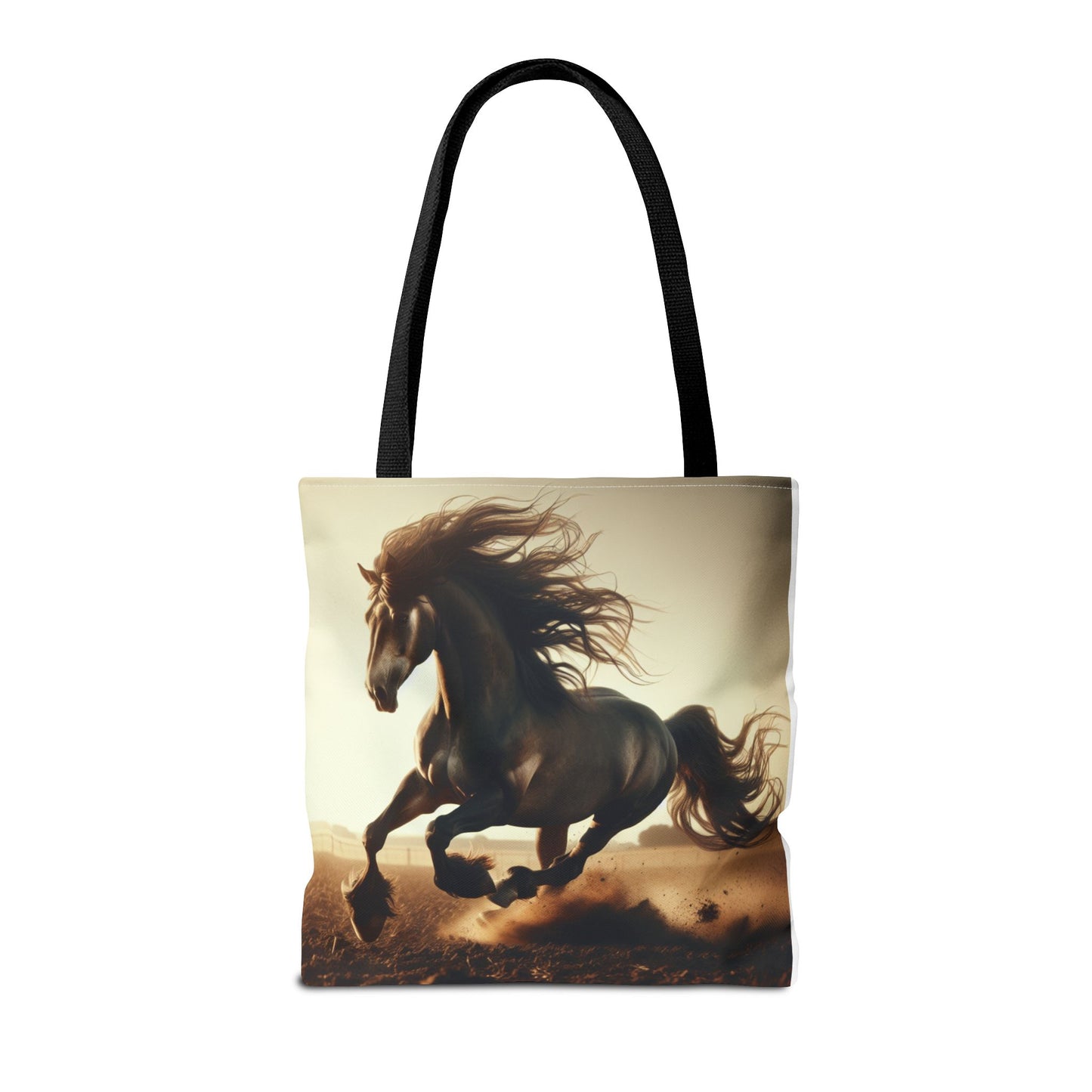Galloping Horse Tote Bag, Equestrian Gift, Animal Lover Bag, Bohemian Style,