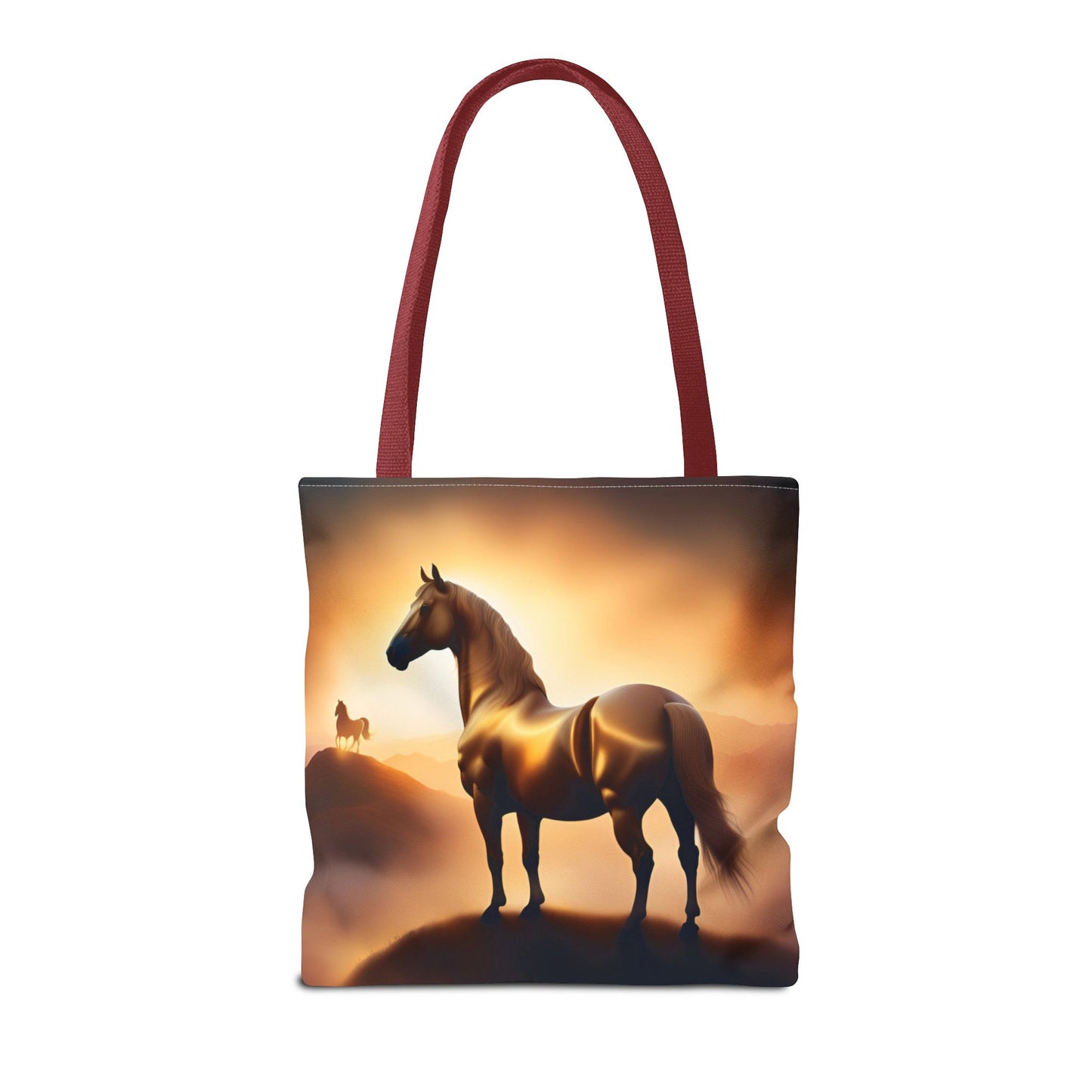Galloping Horse Tote Bag, Equestrian Gift, Bag for Animal Lover, Bohemian Style,