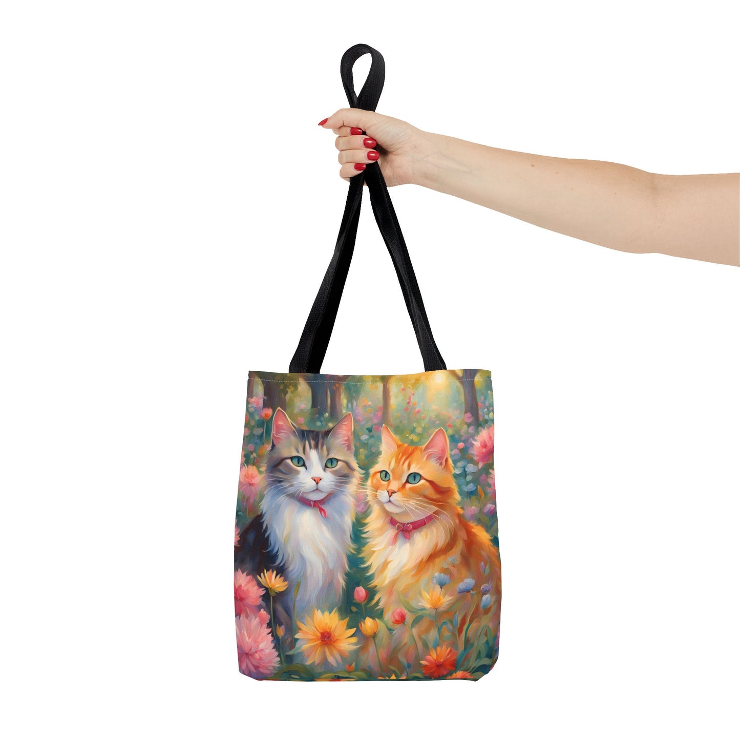 Tote bag Cats in love, Cats Gift, Bag for Animal Lover, Bohemian Style,