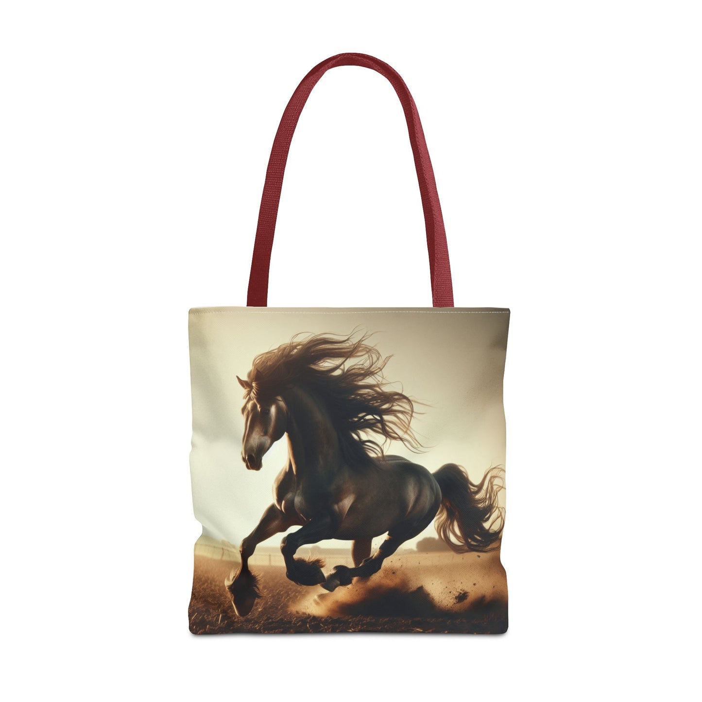 Galloping Horse Tote Bag, Equestrian Gift, Animal Lover Bag, Bohemian Style,