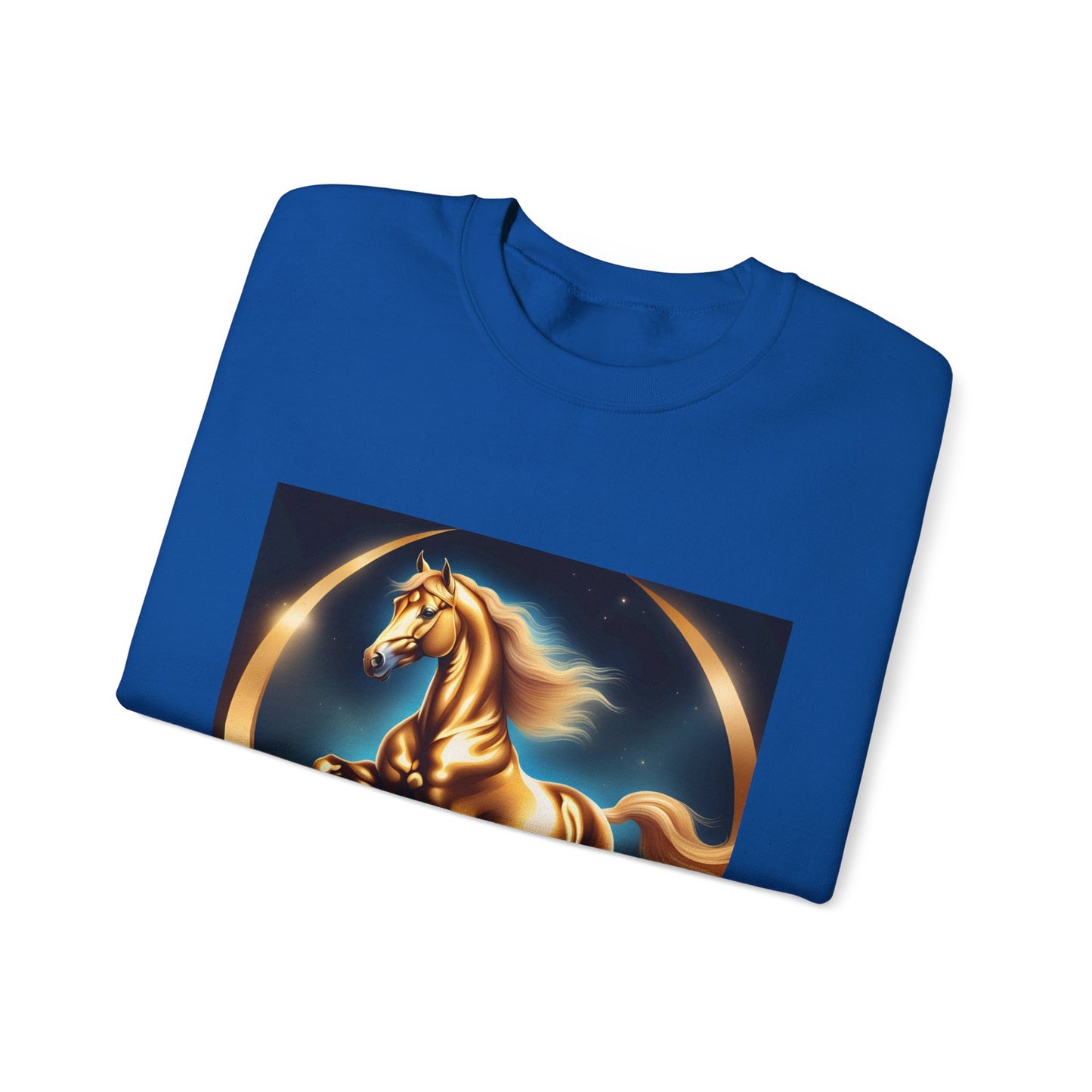Unisex Heavy Blend™ Crewneck Sweatshirt one horse woman Man