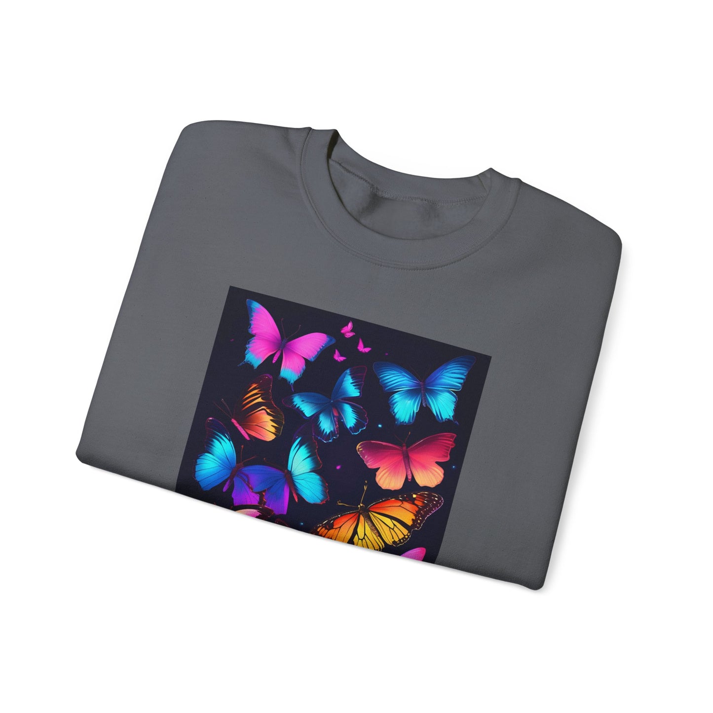 Unisex Heavy Blend™ Crewneck Sweatshirt butterflies