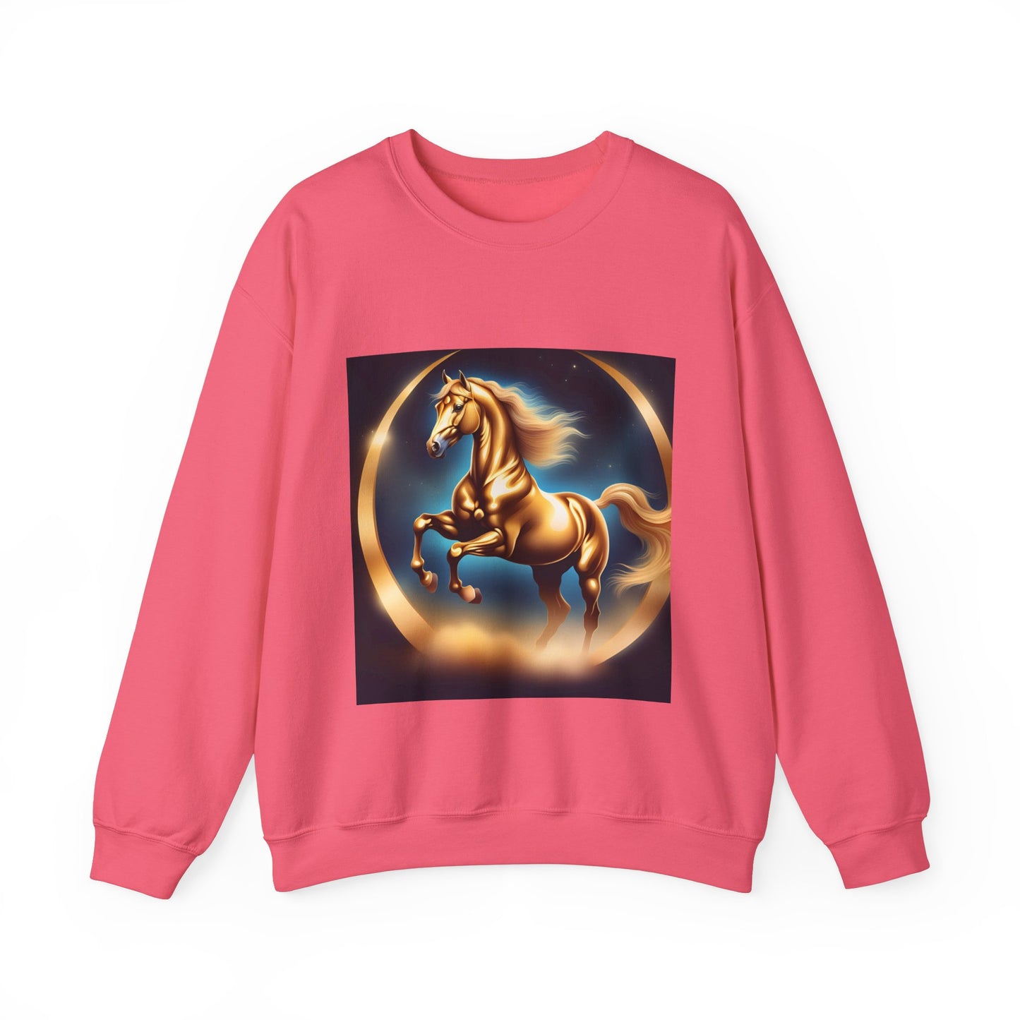 Unisex Heavy Blend™ Crewneck Sweatshirt one horse woman Man