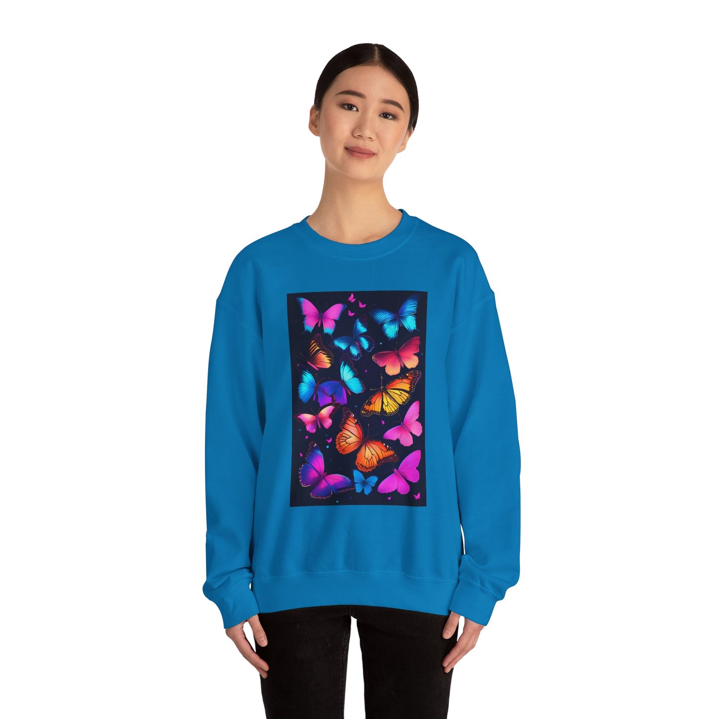 Unisex Heavy Blend™ Crewneck Sweatshirt butterflies
