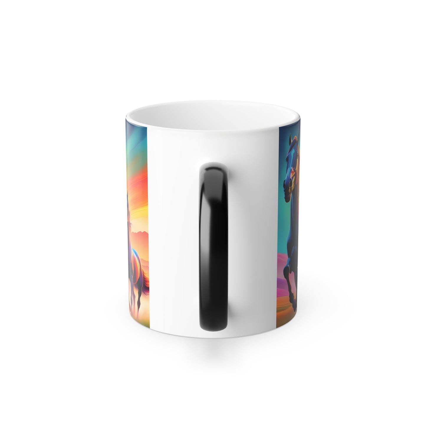Morphing Mug, 11oz three horses