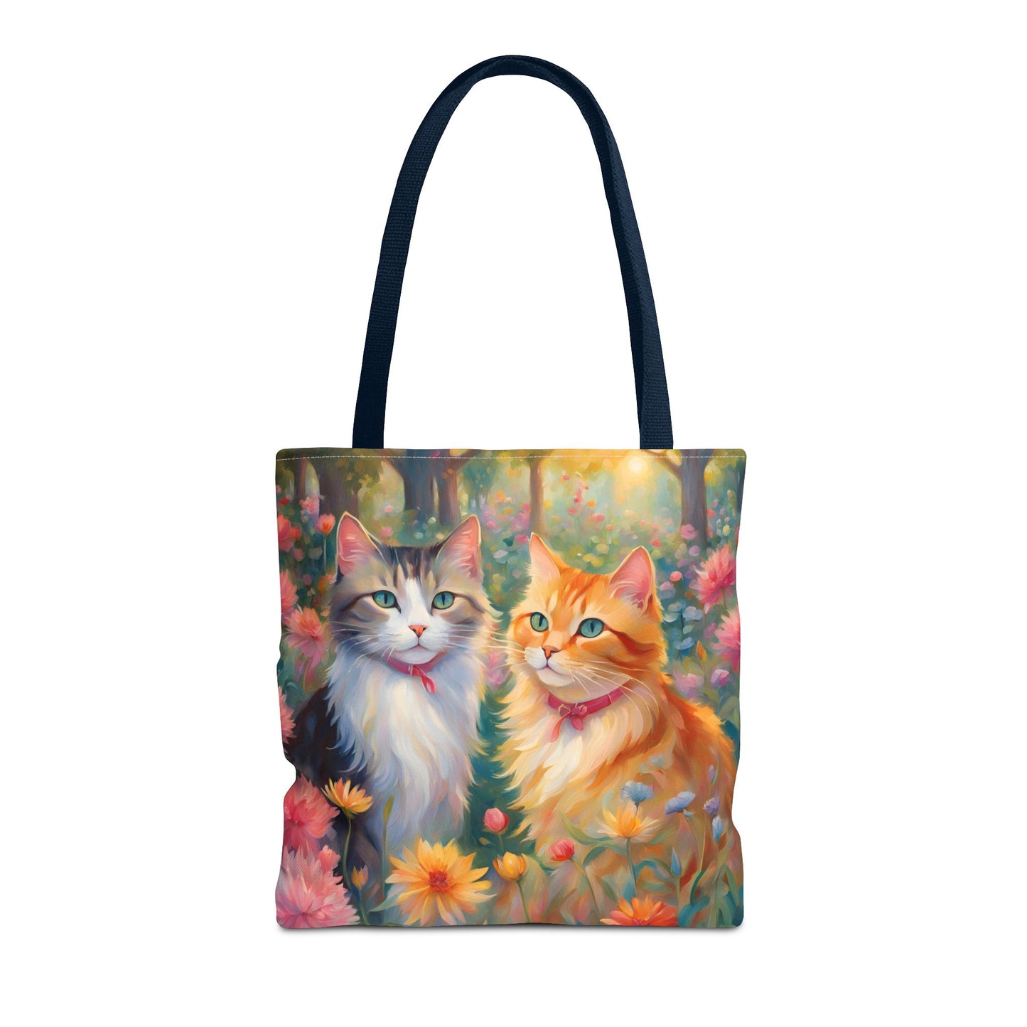 Tote bag Cats in love, Cats Gift, Bag for Animal Lover, Bohemian Style,