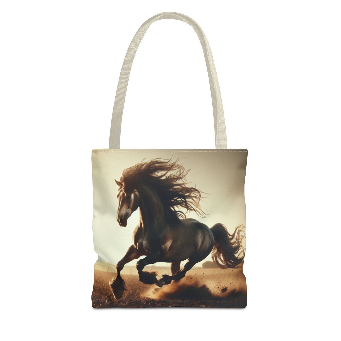 Galloping Horse Tote Bag, Equestrian Gift, Animal Lover Bag, Bohemian Style,