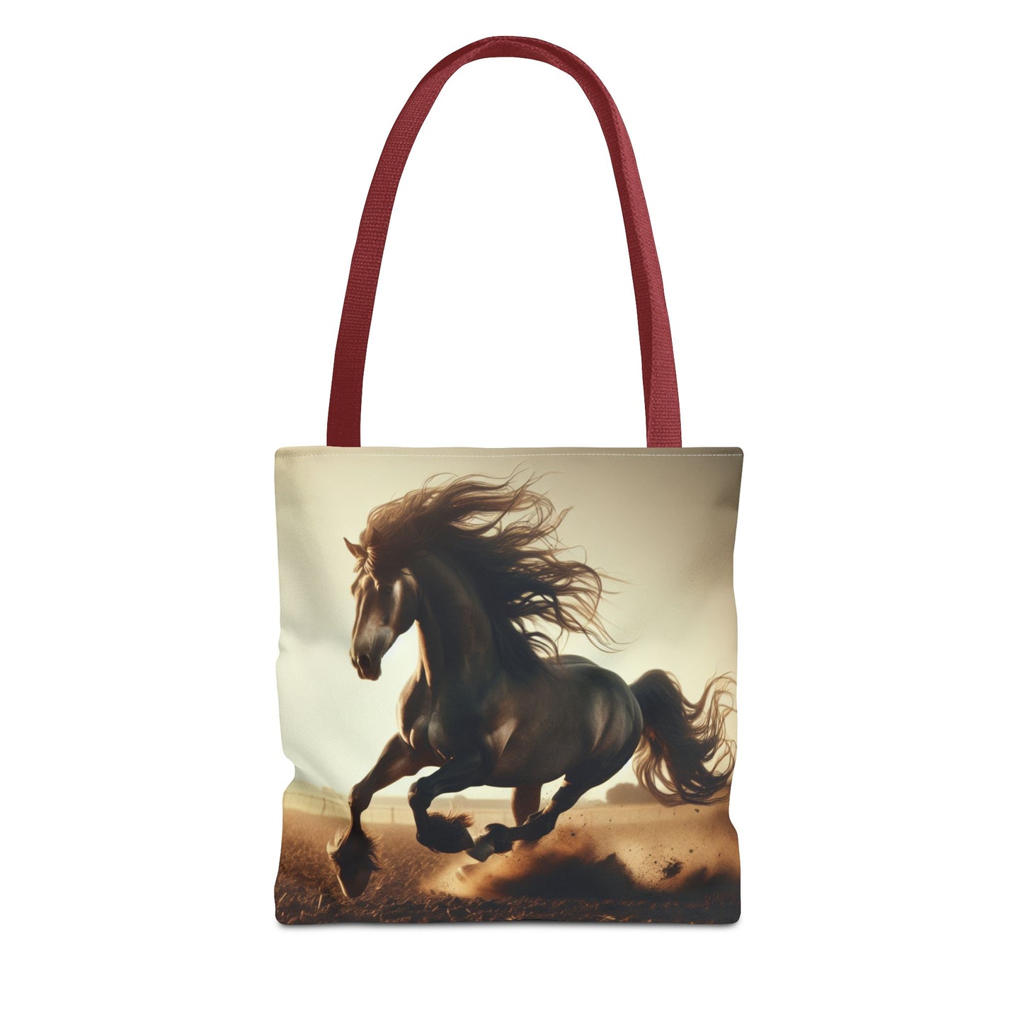 Galloping Horse Tote Bag, Equestrian Gift, Animal Lover Bag, Bohemian Style,