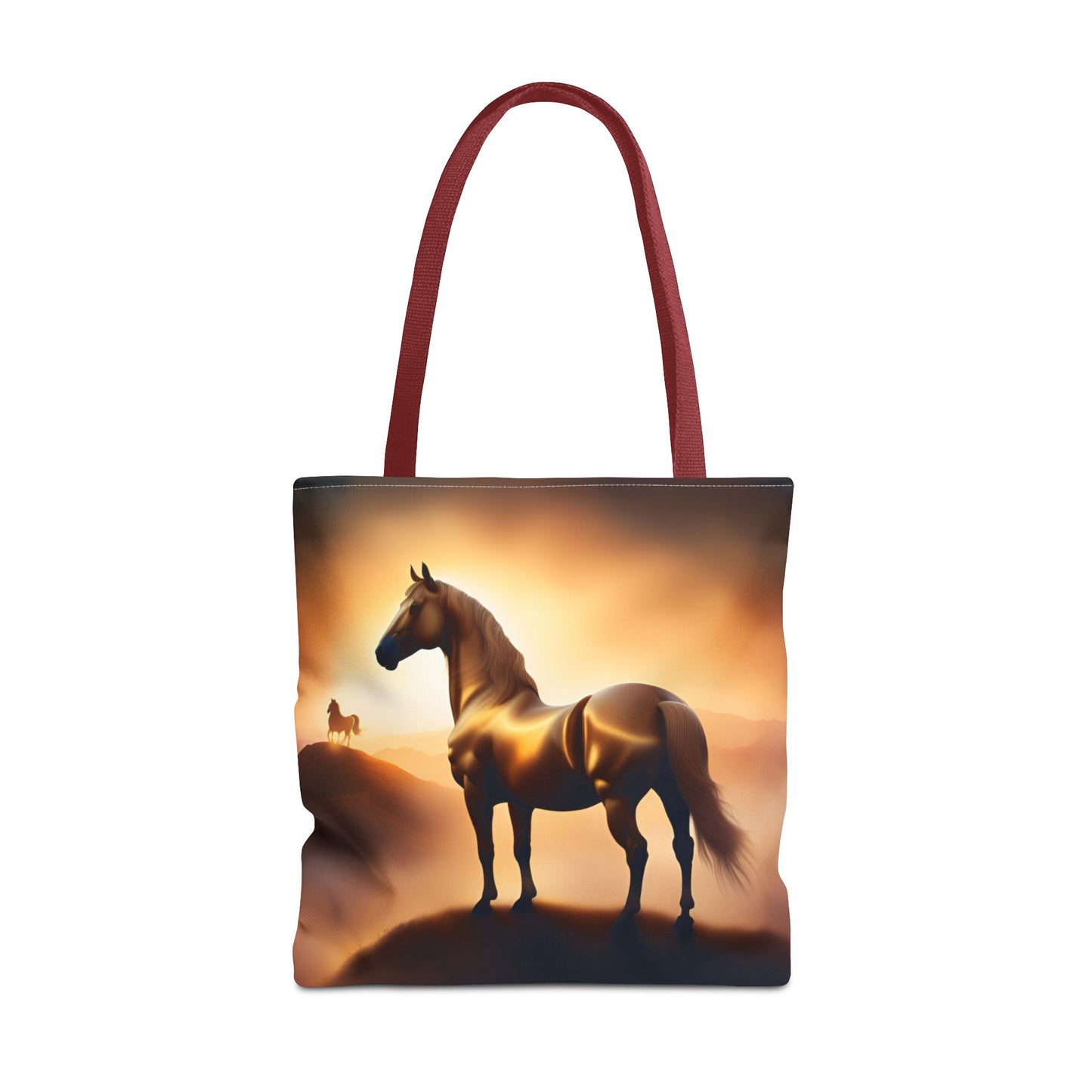 Galloping Horse Tote Bag, Equestrian Gift, Bag for Animal Lover, Bohemian Style,