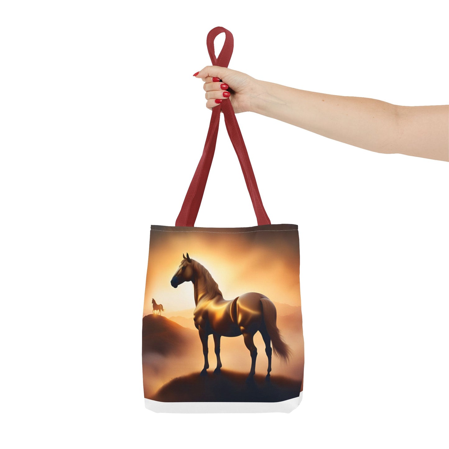 Galloping Horse Tote Bag, Equestrian Gift, Bag for Animal Lover, Bohemian Style,
