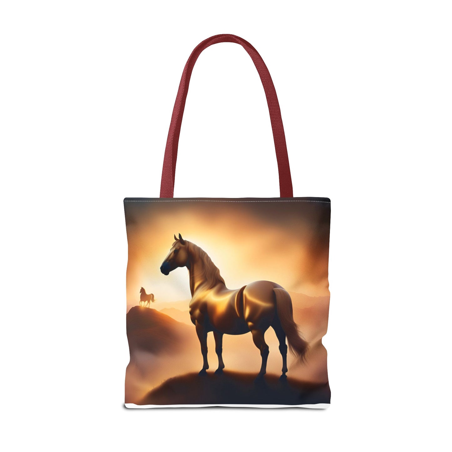 Galloping Horse Tote Bag, Equestrian Gift, Bag for Animal Lover, Bohemian Style,