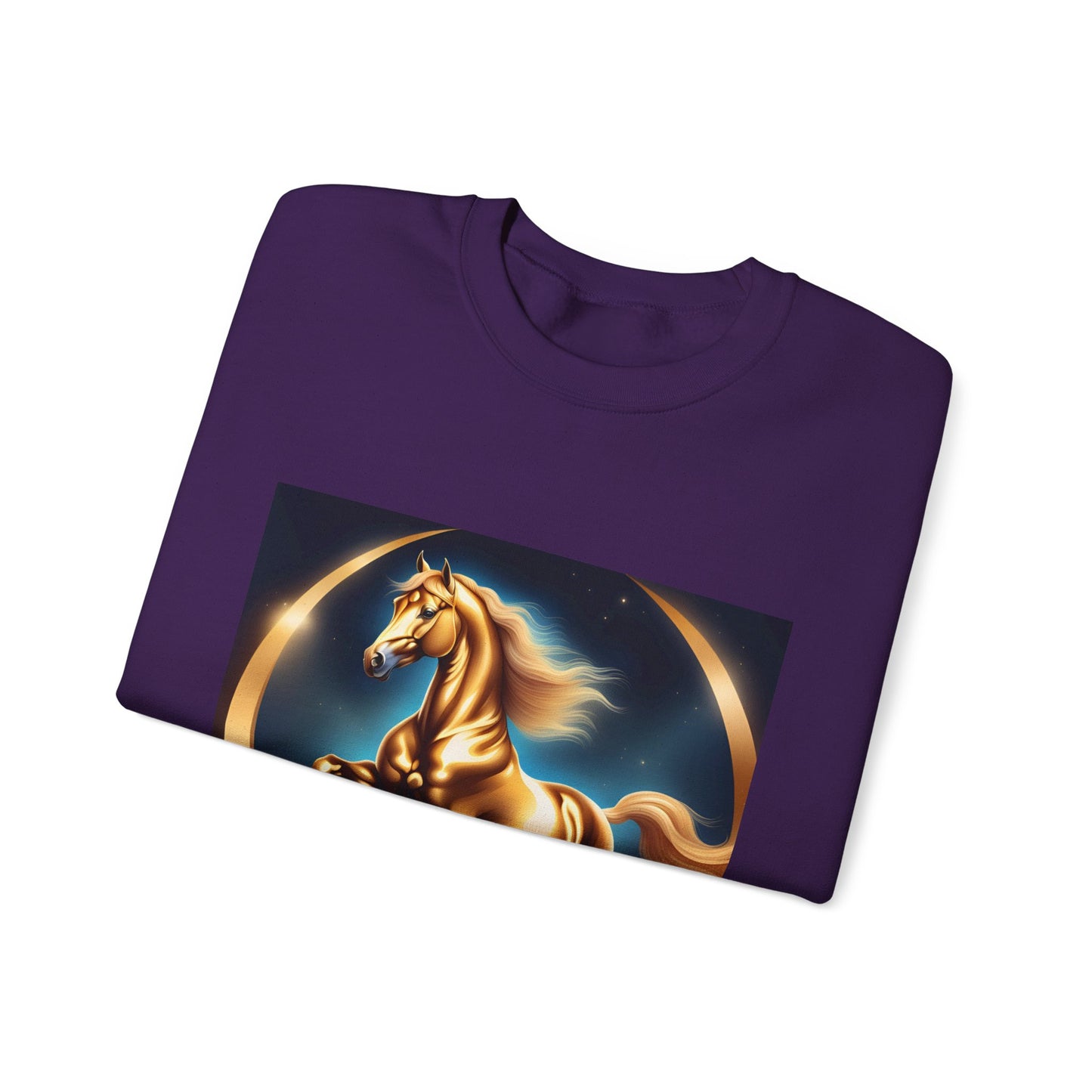 Unisex Heavy Blend™ Crewneck Sweatshirt one horse woman Man