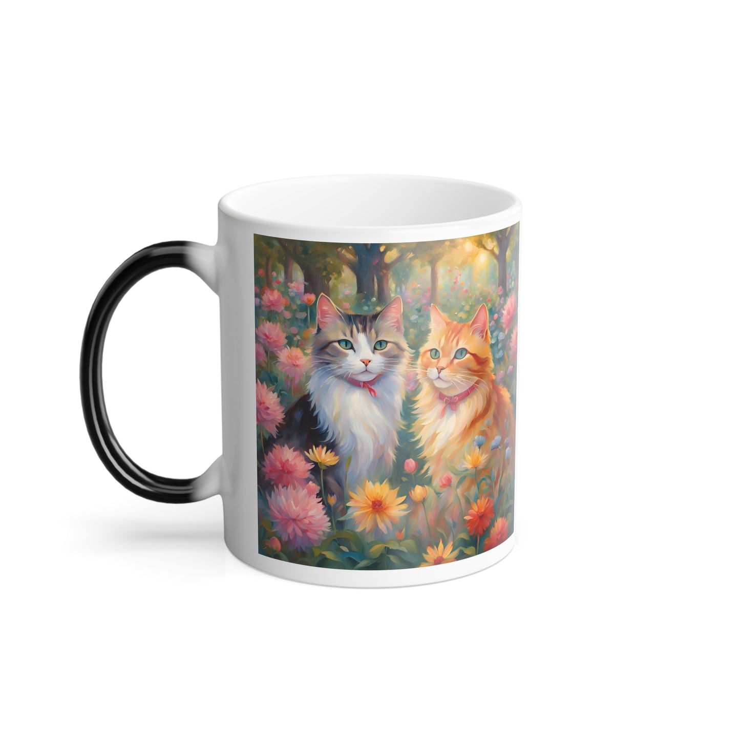 Morphing Mug, 11oz two cats