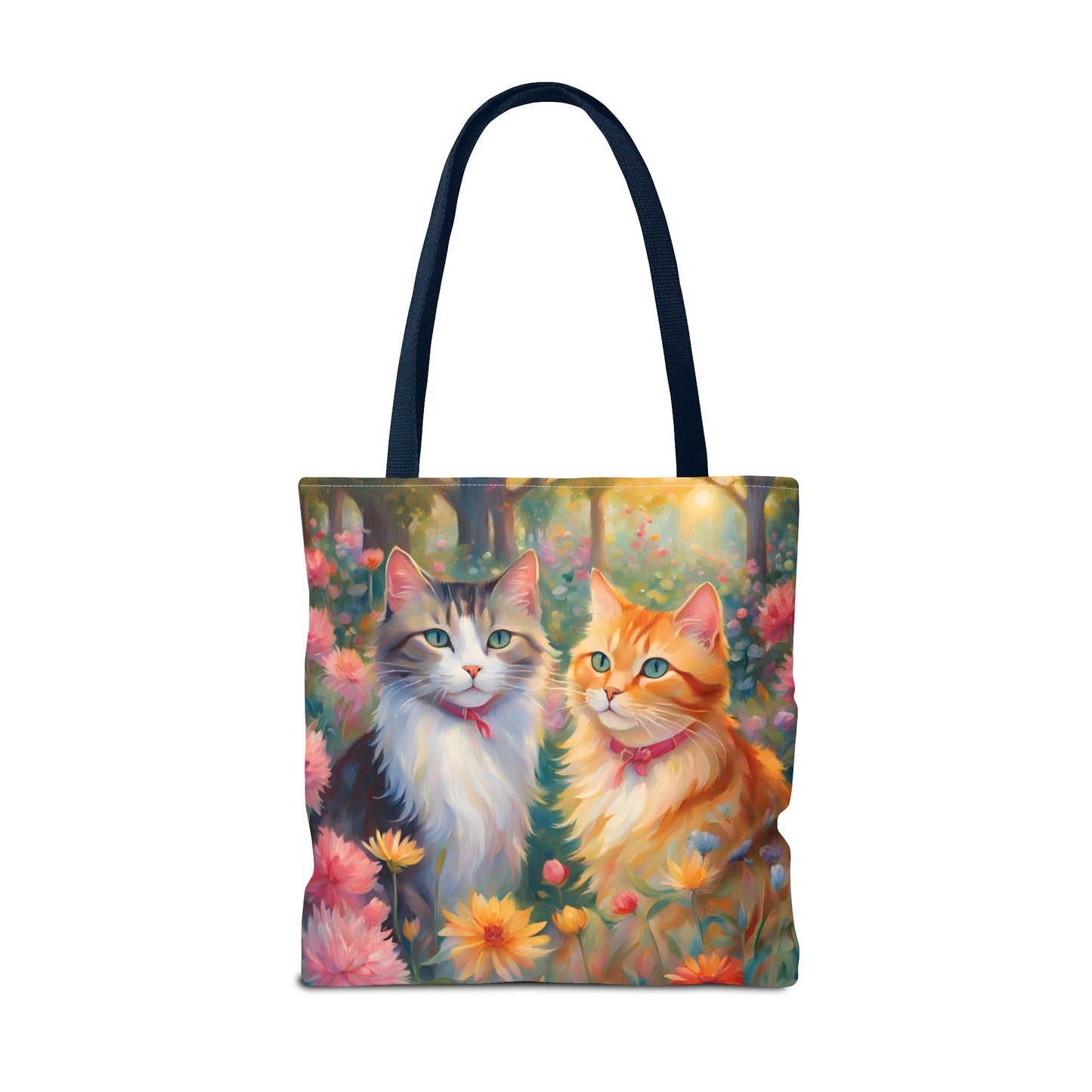 Tote bag Cats in love, Cats Gift, Bag for Animal Lover, Bohemian Style,