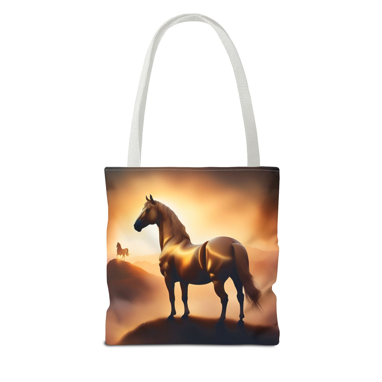 Galloping Horse Tote Bag, Equestrian Gift, Bag for Animal Lover, Bohemian Style,