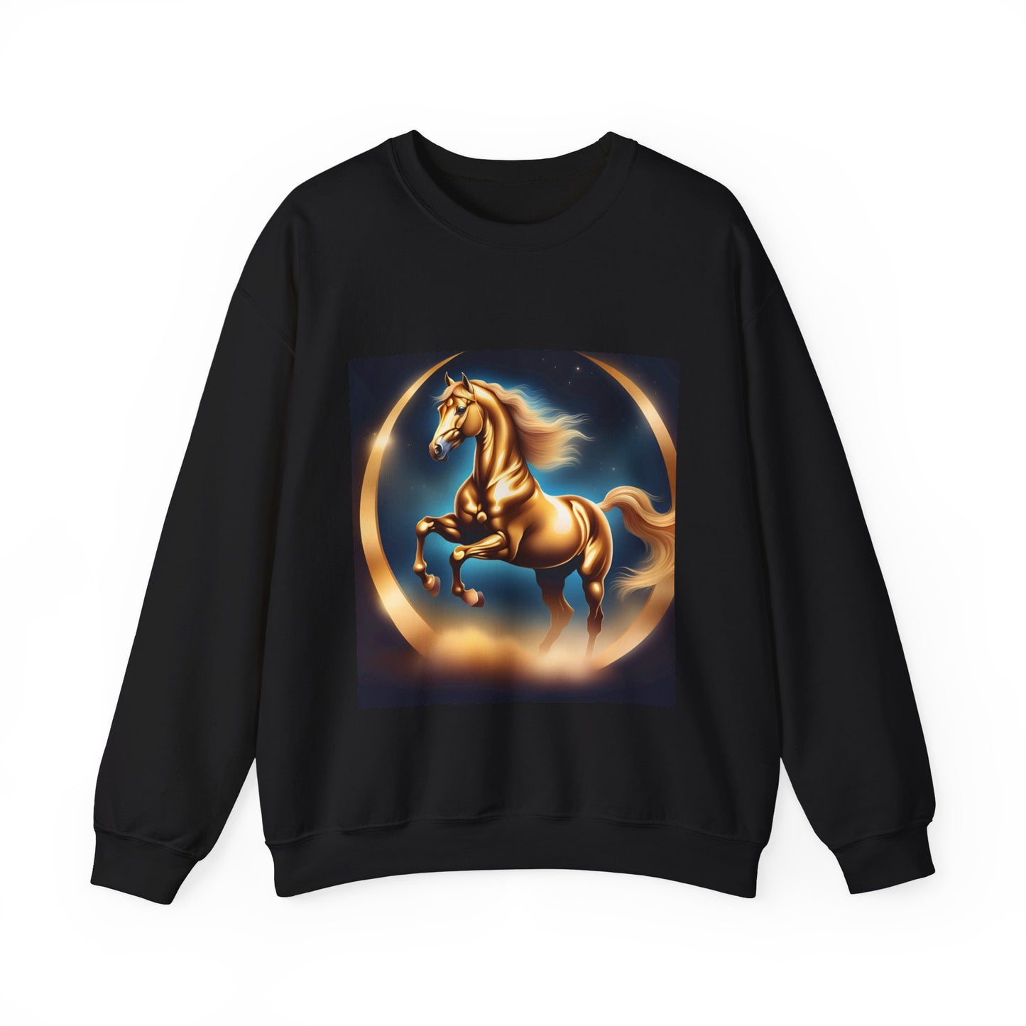 Unisex Heavy Blend™ Crewneck Sweatshirt one horse woman Man