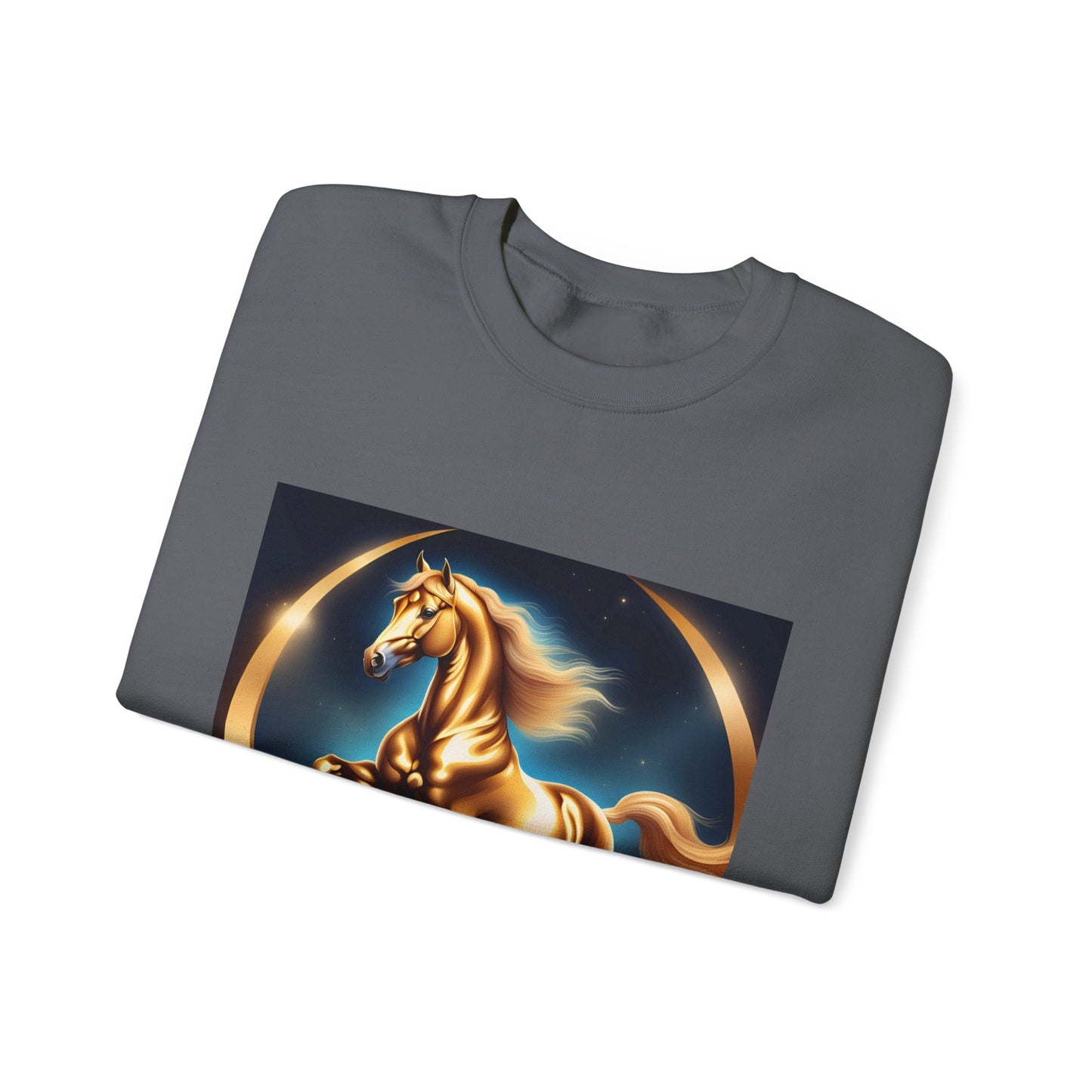 Unisex Heavy Blend™ Crewneck Sweatshirt one horse woman Man