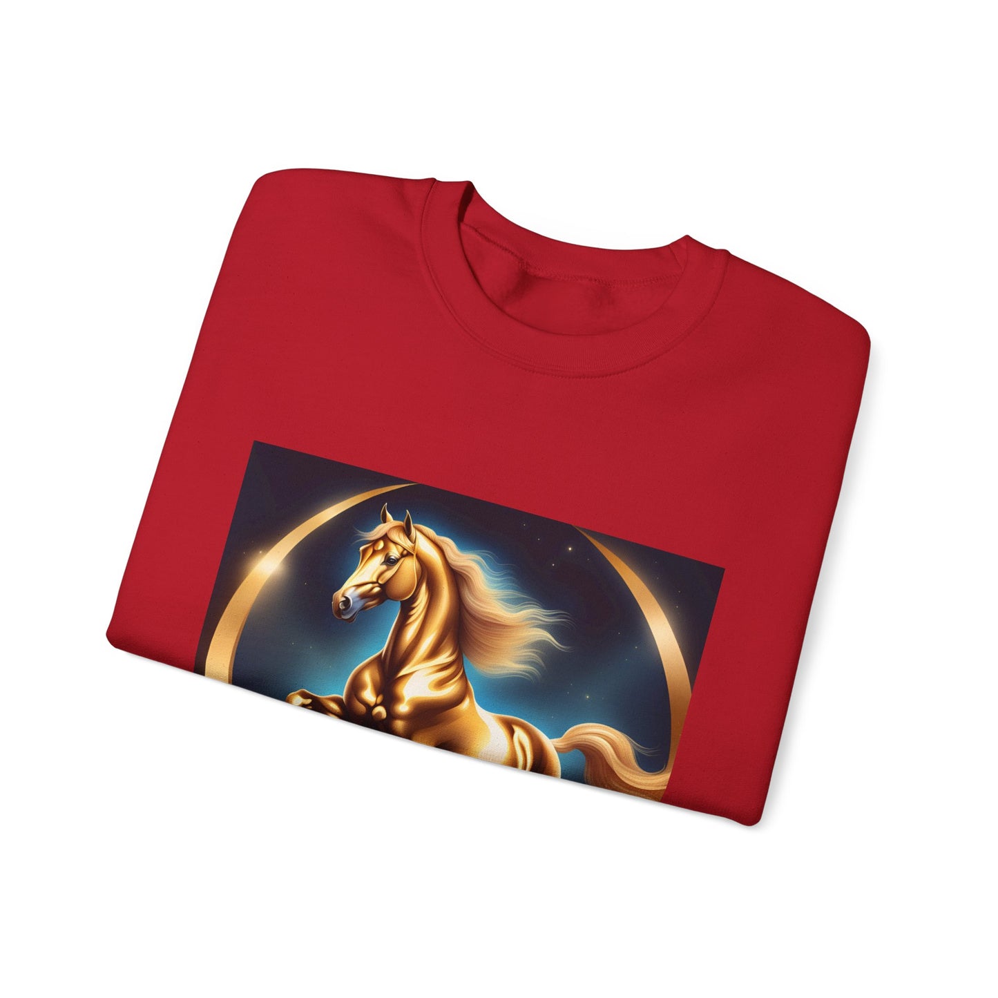 Unisex Heavy Blend™ Crewneck Sweatshirt one horse woman Man
