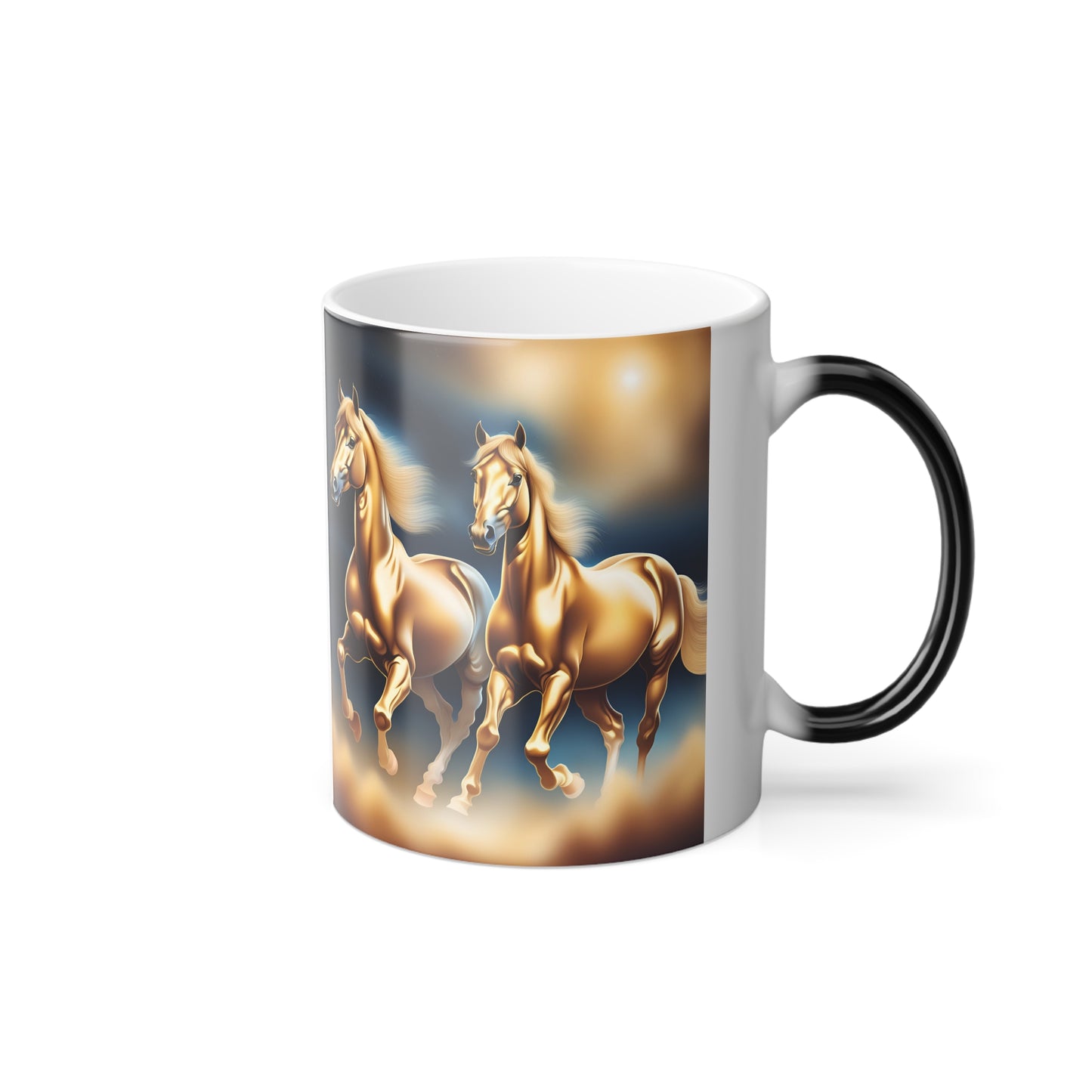 Color Morphing Mug, 11oz two horses