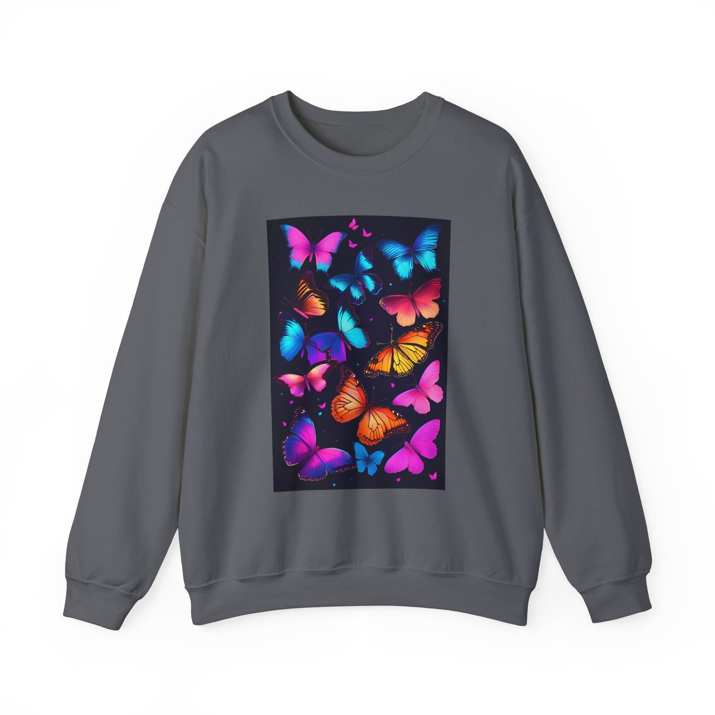 Unisex Heavy Blend™ Crewneck Sweatshirt butterflies