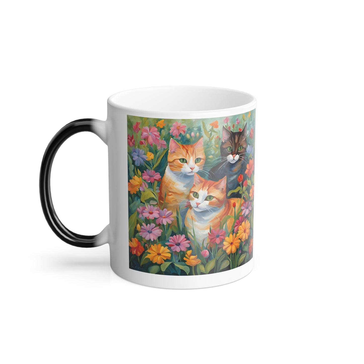 Color Morphing Mug, 11oz 3 cats
