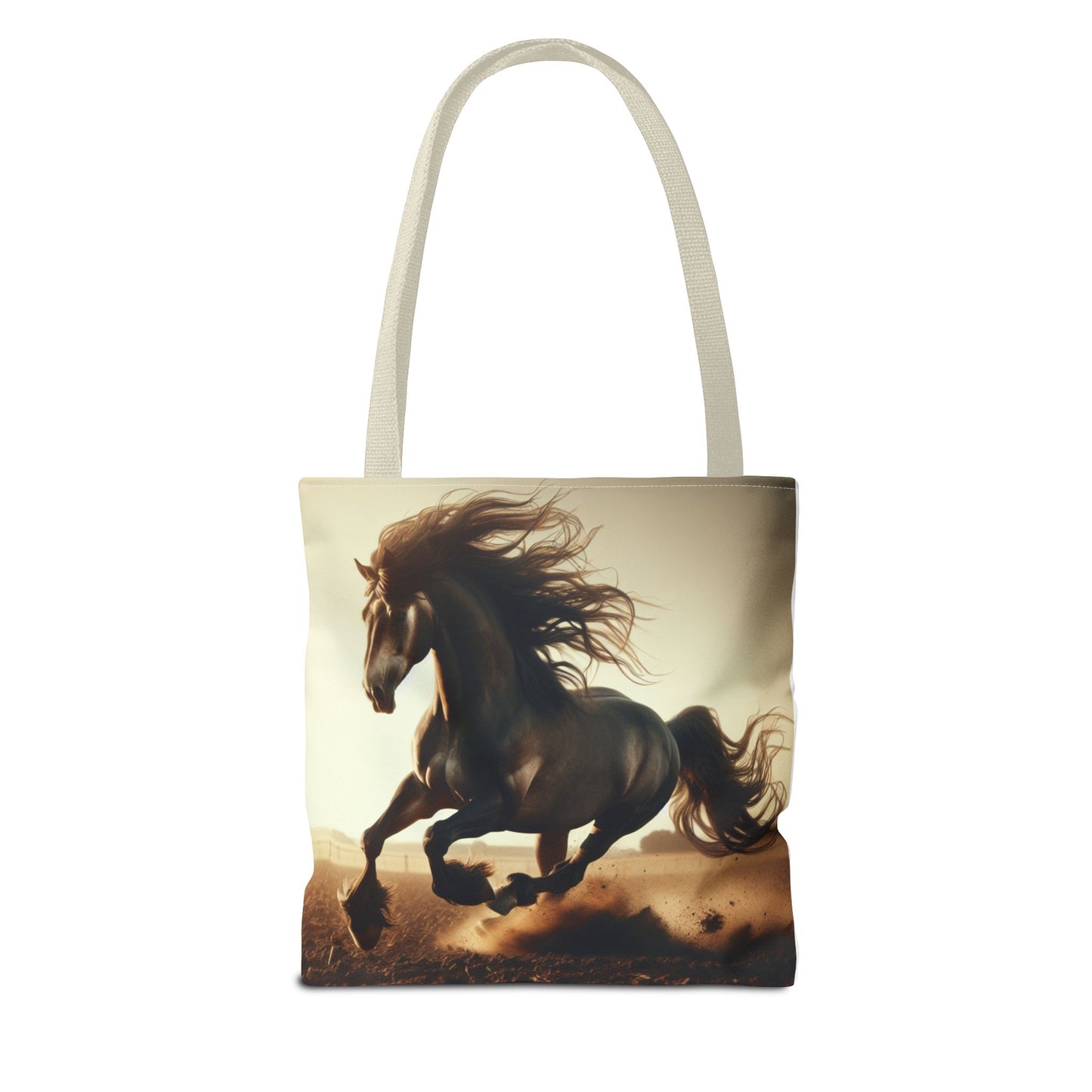 Galloping Horse Tote Bag, Equestrian Gift, Animal Lover Bag, Bohemian Style,