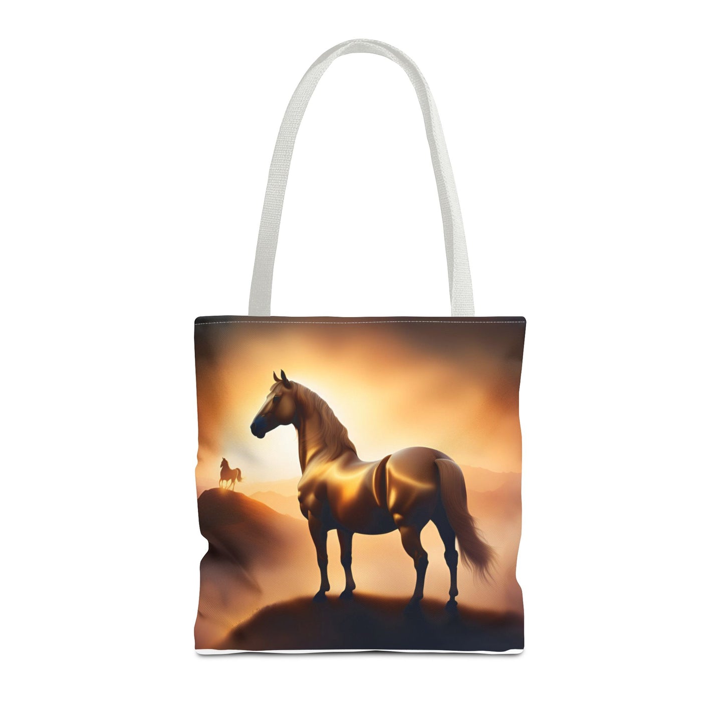 Galloping Horse Tote Bag, Equestrian Gift, Bag for Animal Lover, Bohemian Style,
