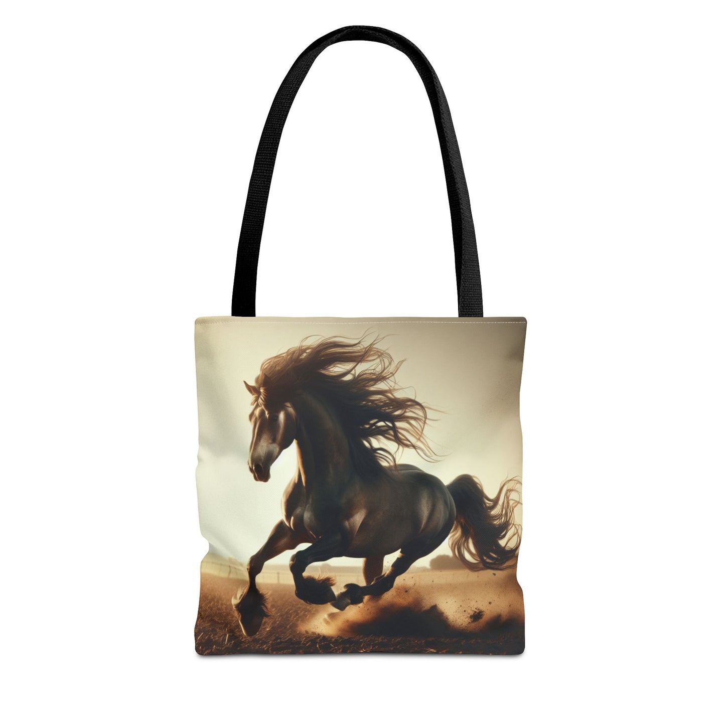 Galloping Horse Tote Bag, Equestrian Gift, Animal Lover Bag, Bohemian Style,