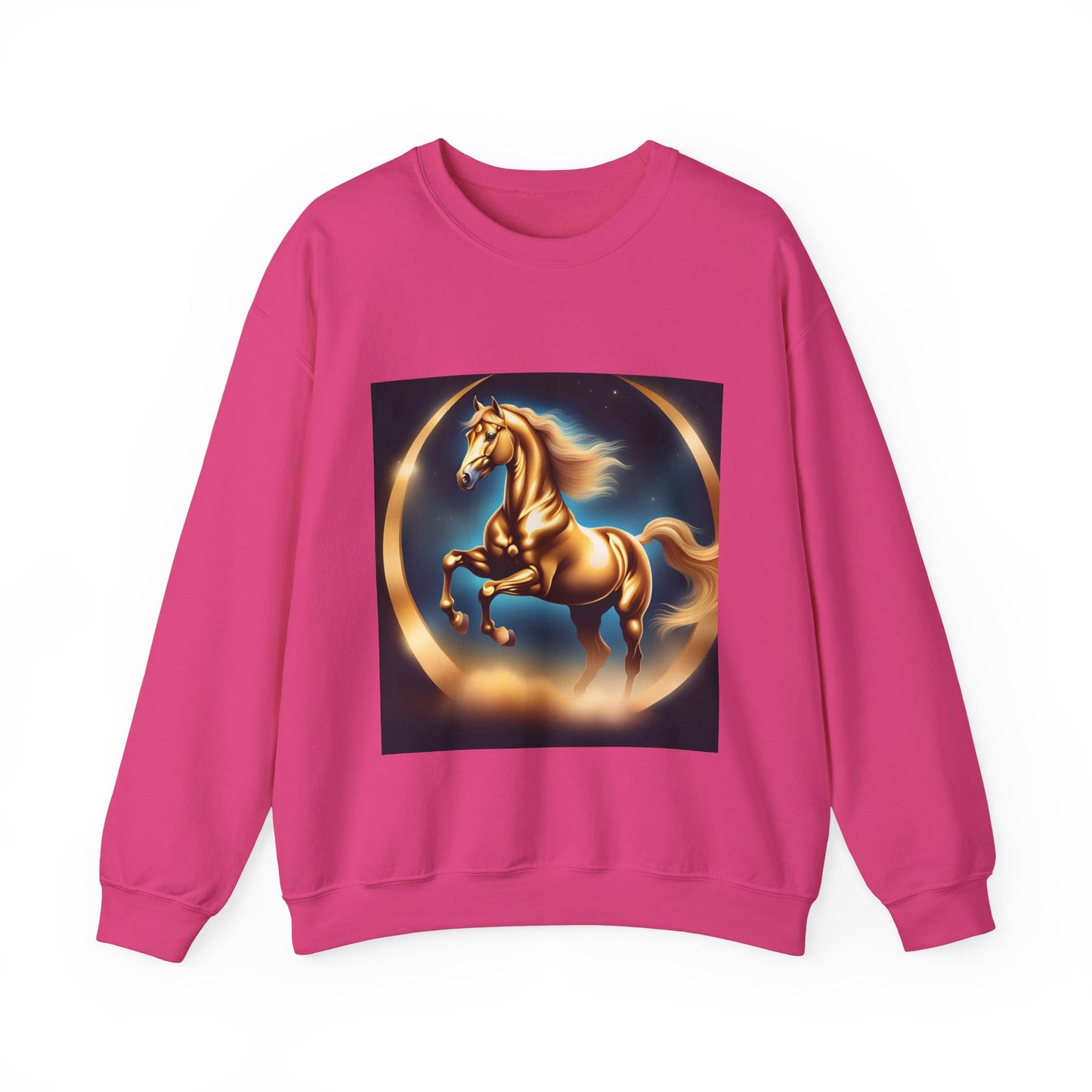 Unisex Heavy Blend™ Crewneck Sweatshirt one horse woman Man