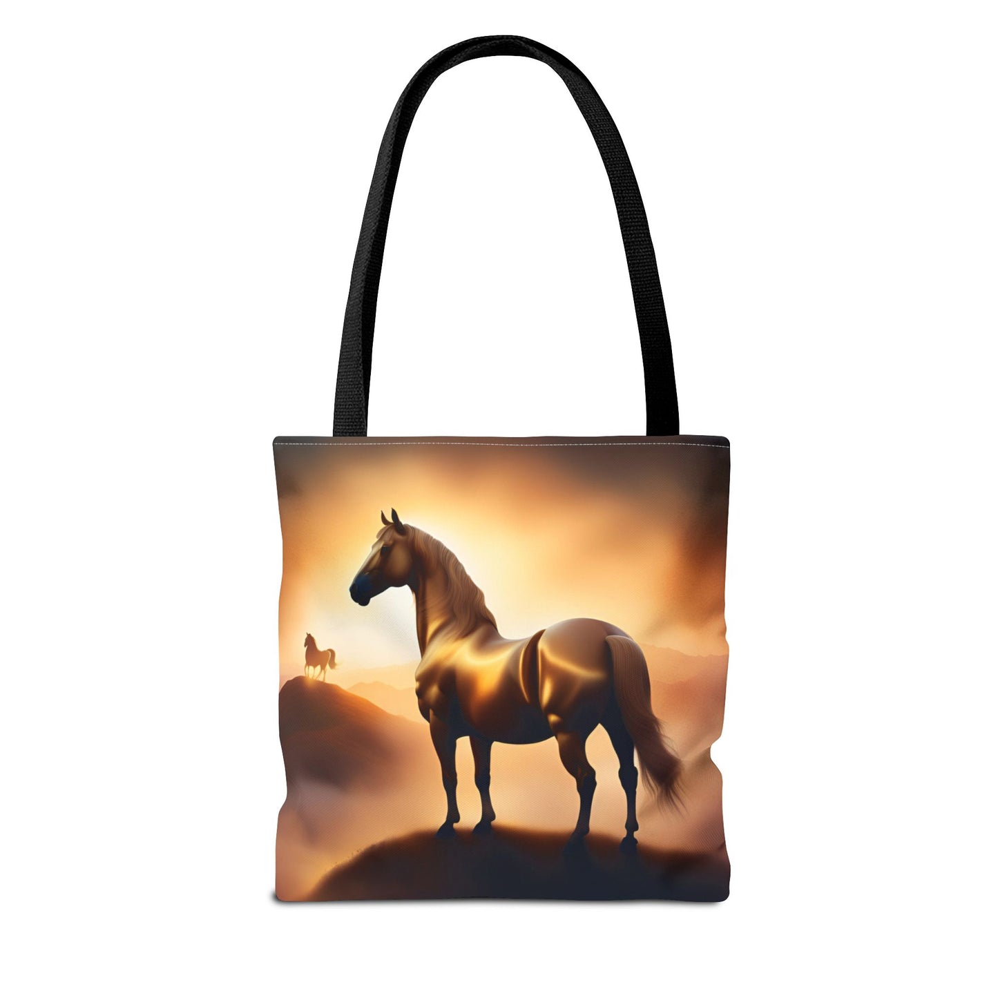 Galloping Horse Tote Bag, Equestrian Gift, Bag for Animal Lover, Bohemian Style,