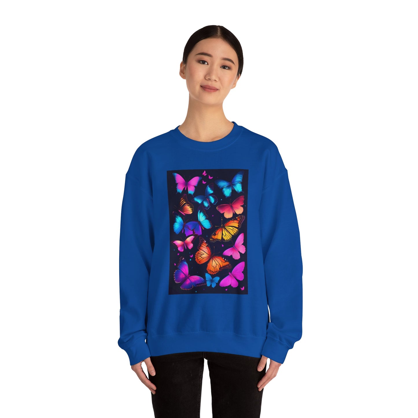 Unisex Heavy Blend™ Crewneck Sweatshirt butterflies