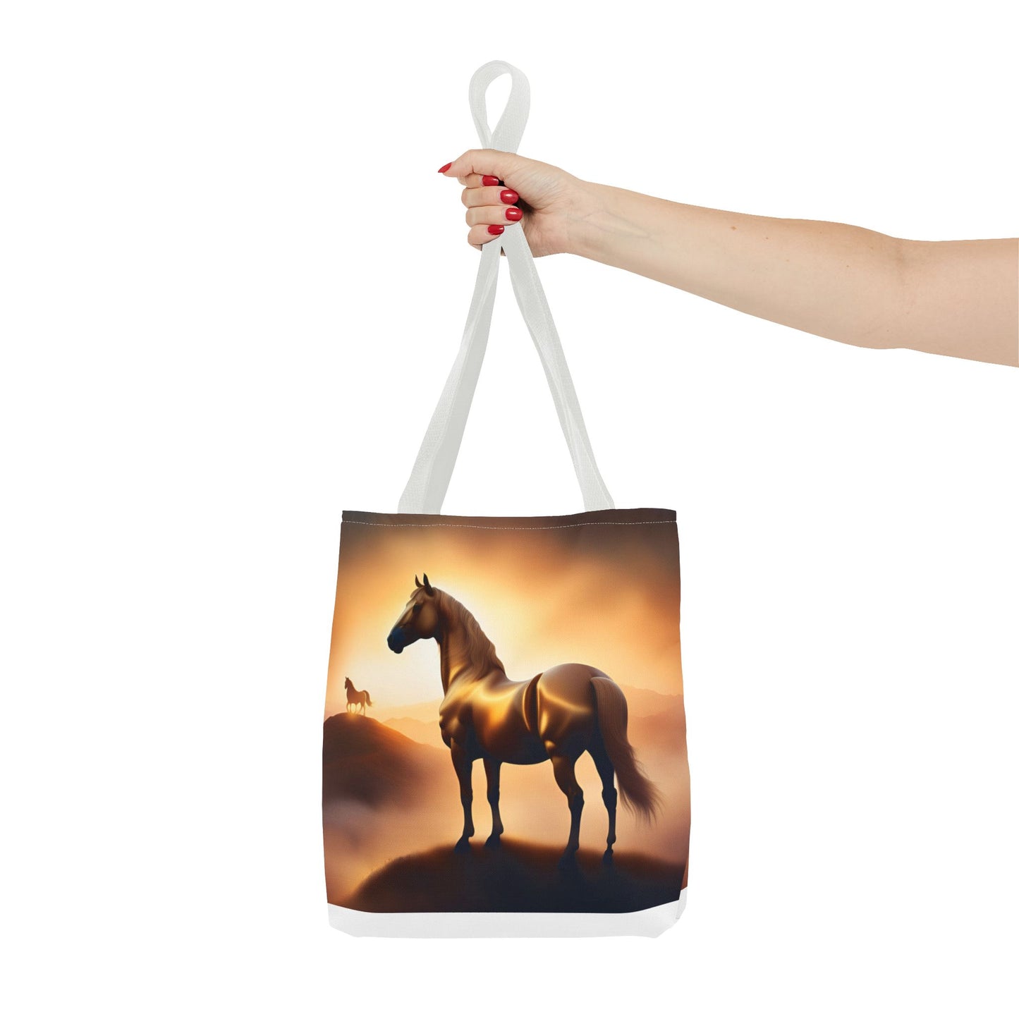 Galloping Horse Tote Bag, Equestrian Gift, Bag for Animal Lover, Bohemian Style,