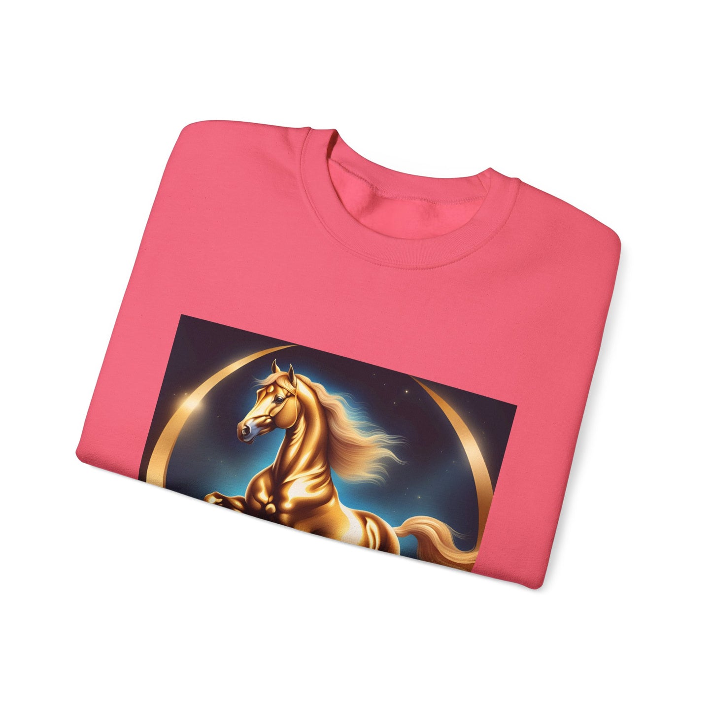 Unisex Heavy Blend™ Crewneck Sweatshirt one horse woman Man