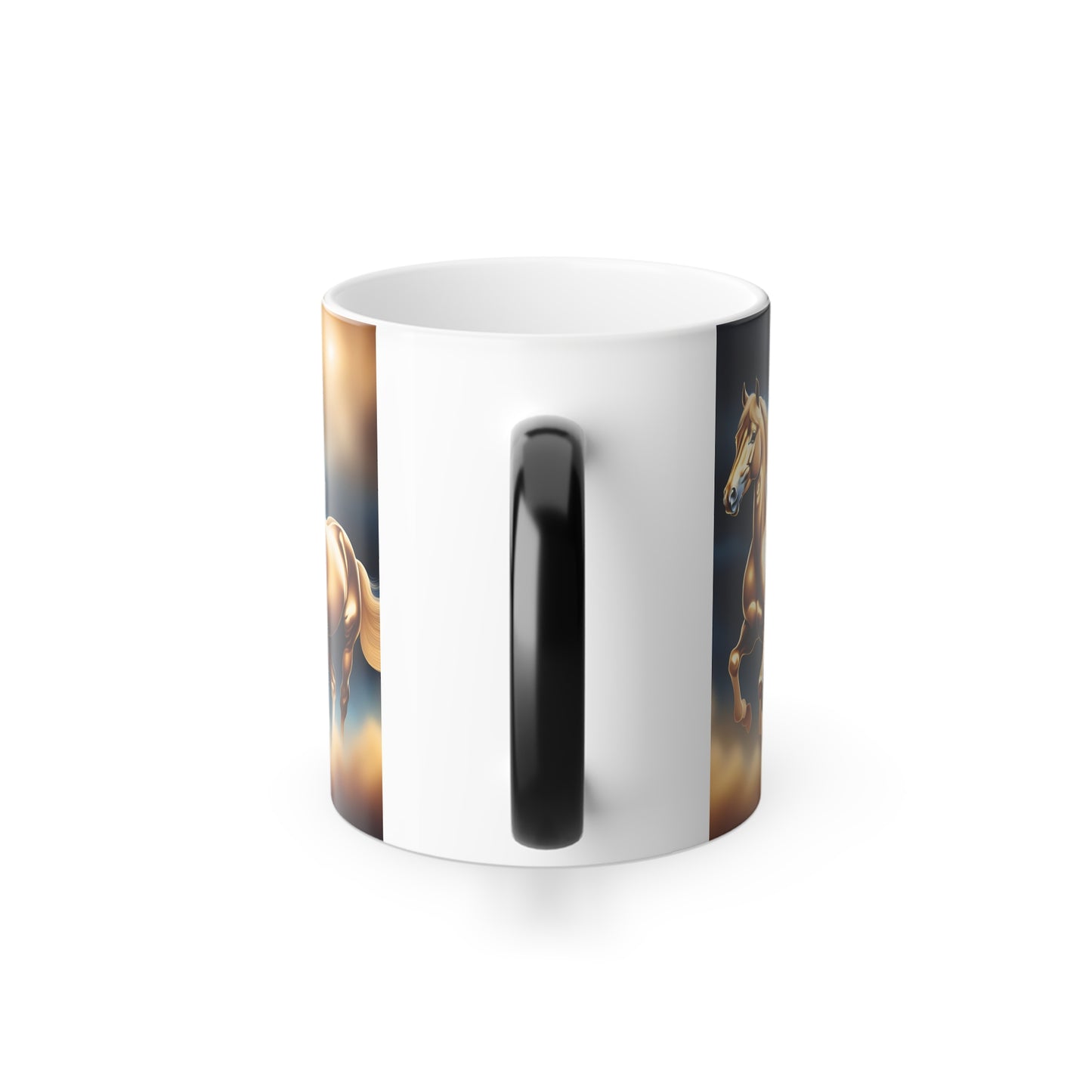 Color Morphing Mug, 11oz two horses
