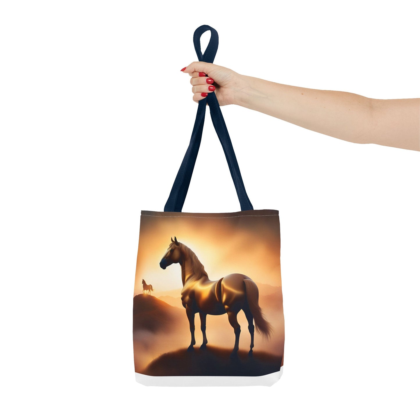 Galloping Horse Tote Bag, Equestrian Gift, Bag for Animal Lover, Bohemian Style,