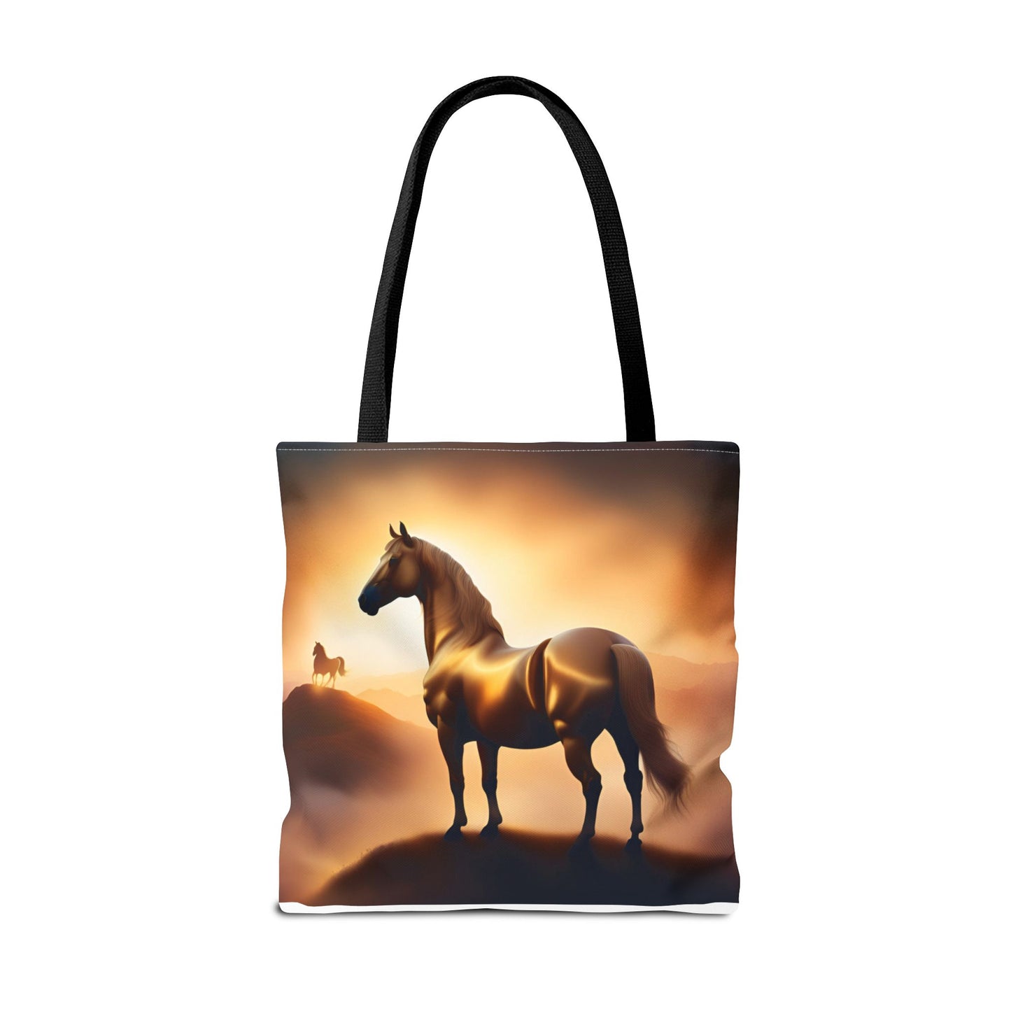 Galloping Horse Tote Bag, Equestrian Gift, Bag for Animal Lover, Bohemian Style,